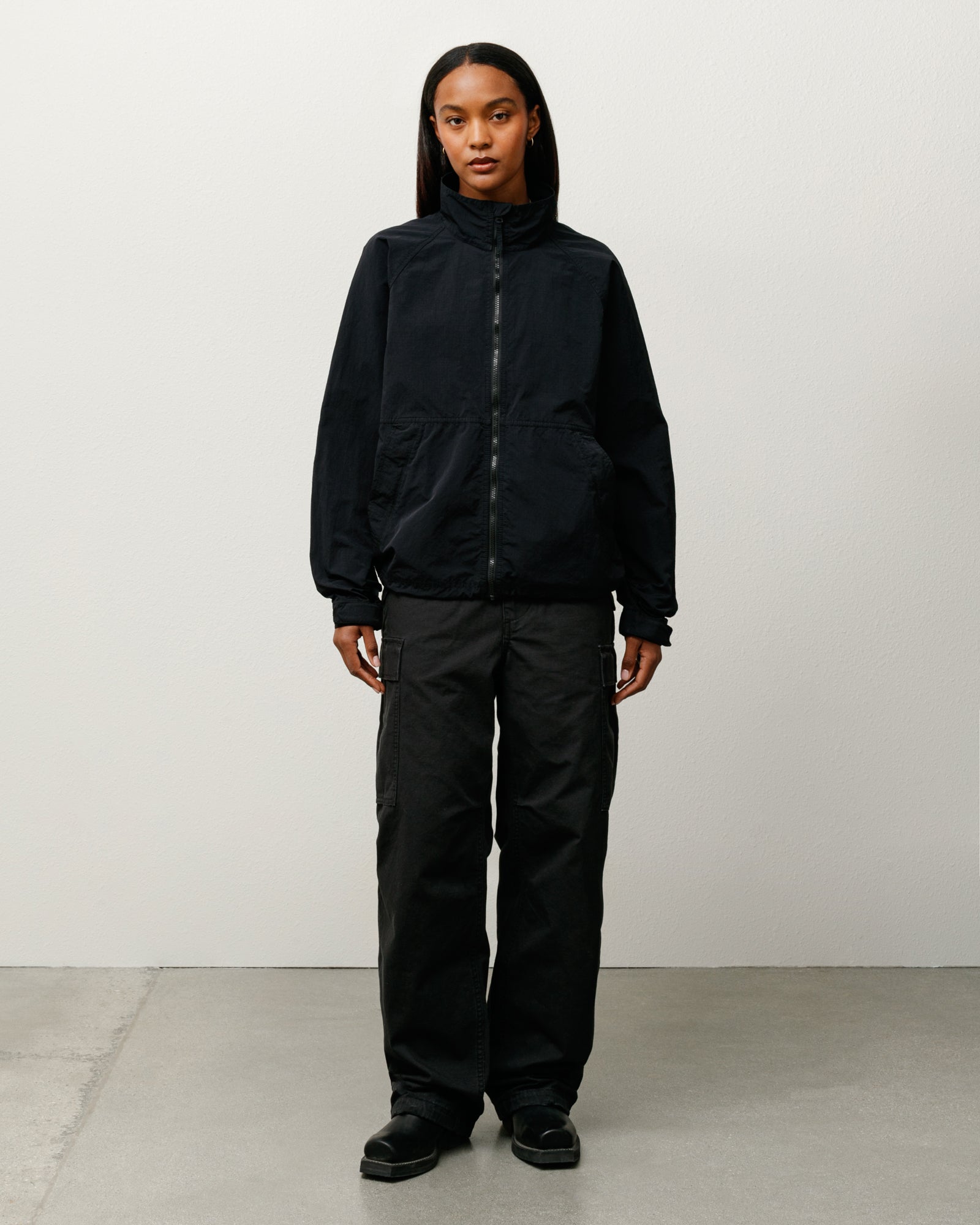 Warm Up Jacket – Black | Outerwear | Stüssy