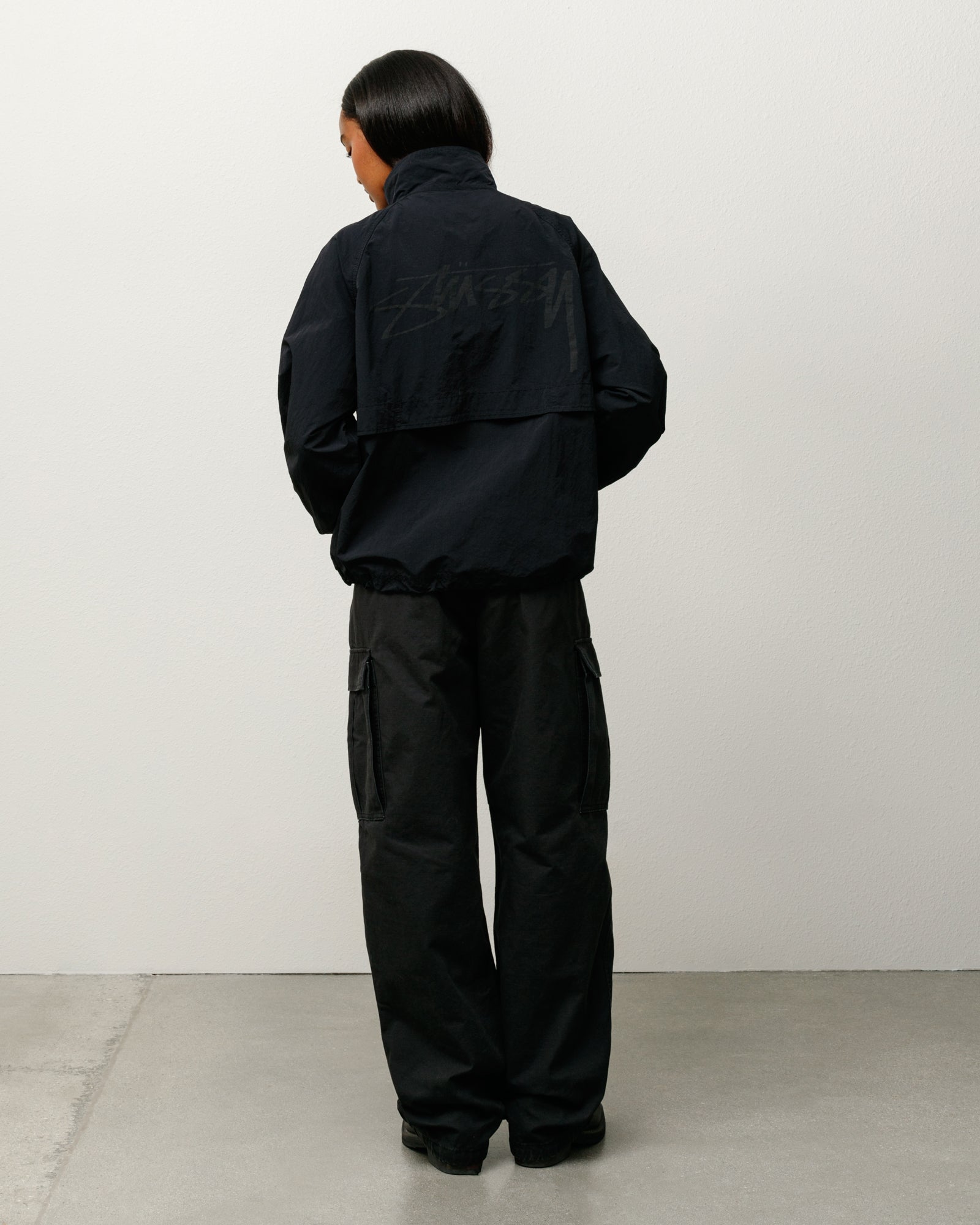 Warm Up Jacket – Black | Outerwear | Stüssy