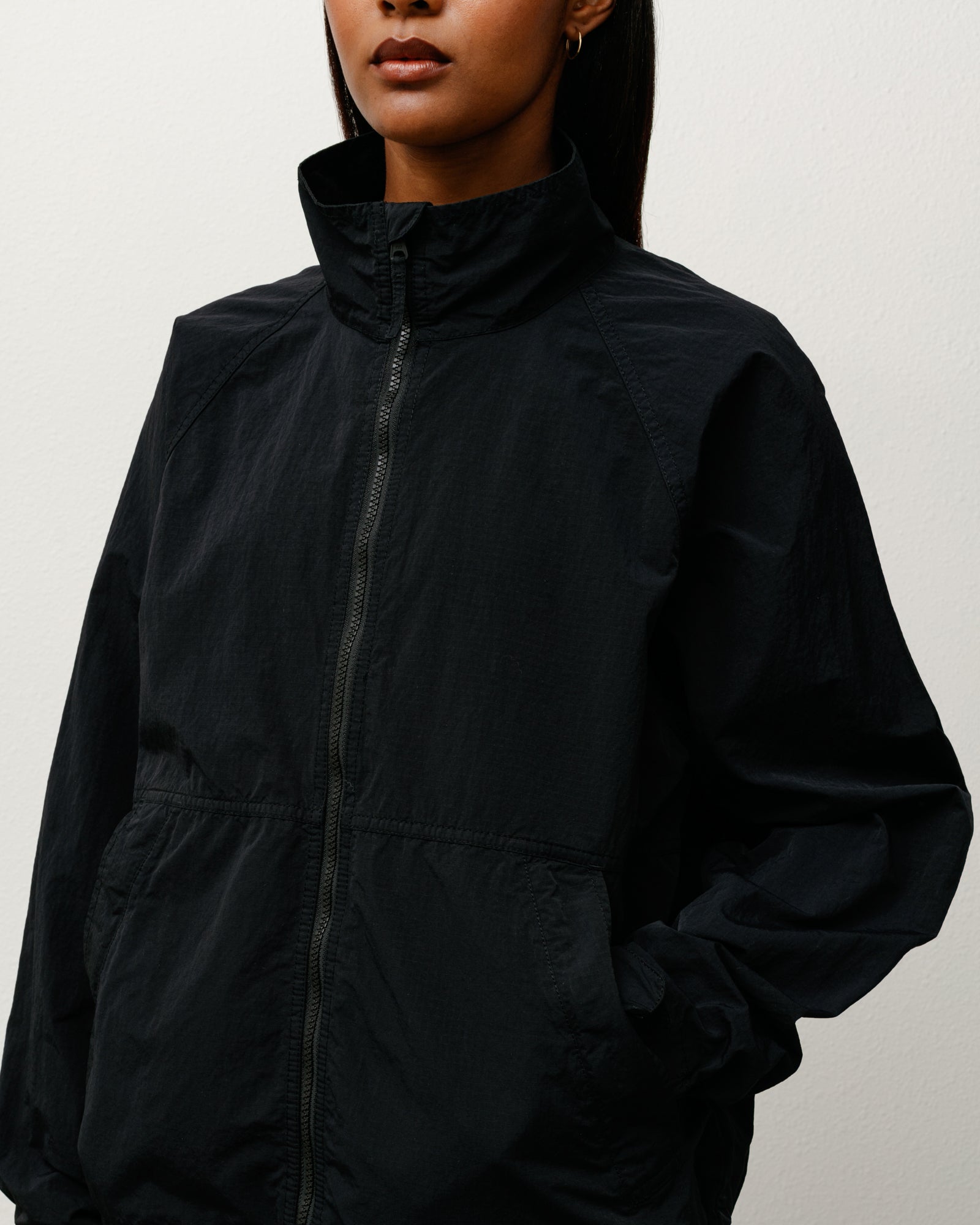 Warm Up Jacket – Black | Outerwear | Stüssy