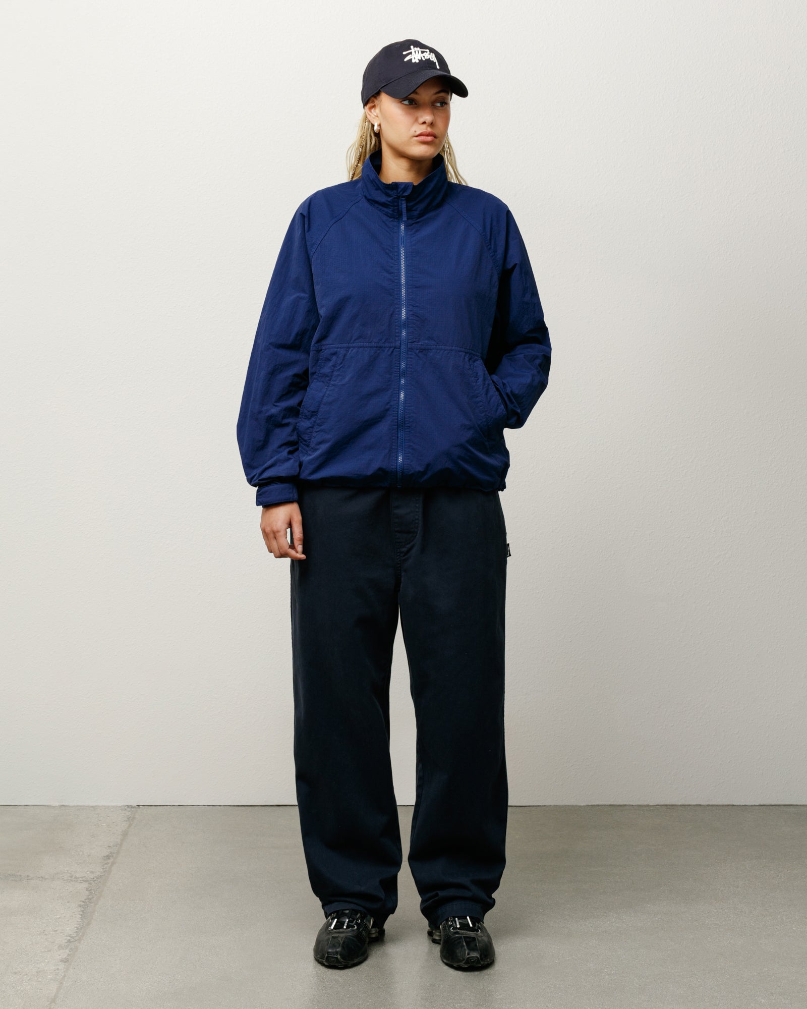 ジャケット・アウター stussy WARM UP JACKET Warm Up Jacket – Navy | Outerwear | Stüssy