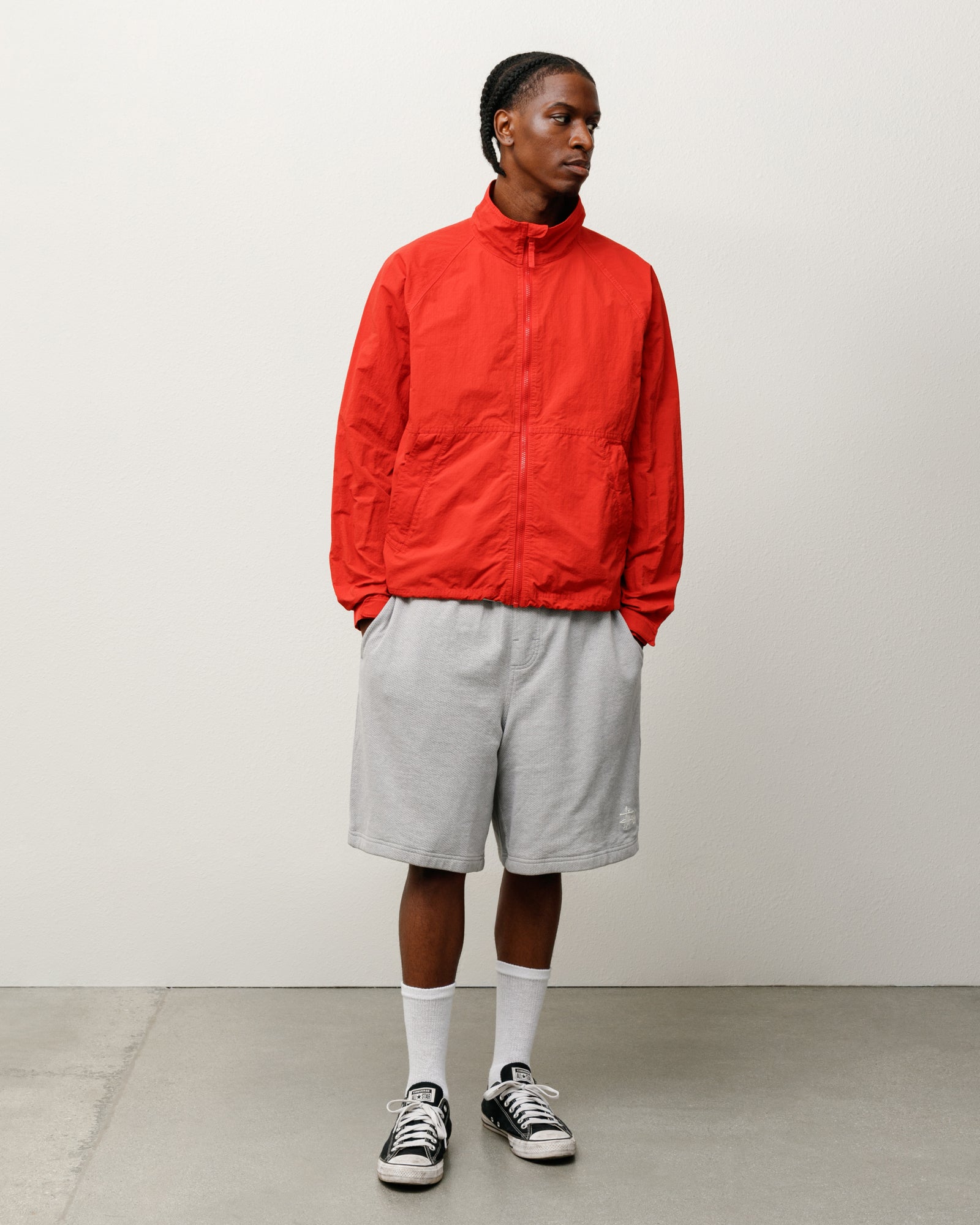 Warm Up Jacket – Red | Outerwear | Stüssy