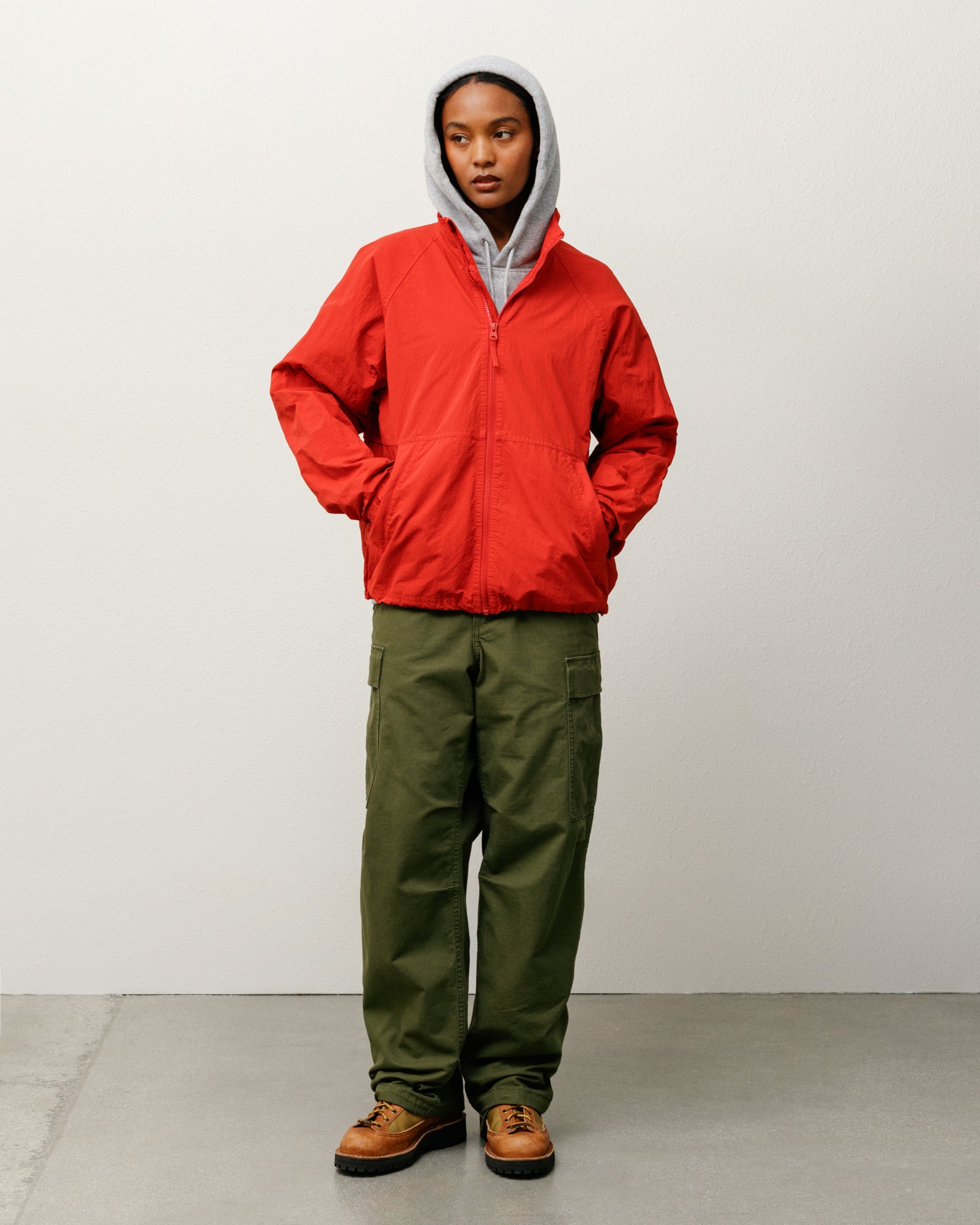 Warm Up Jacket – Red | Outerwear | Stüssy