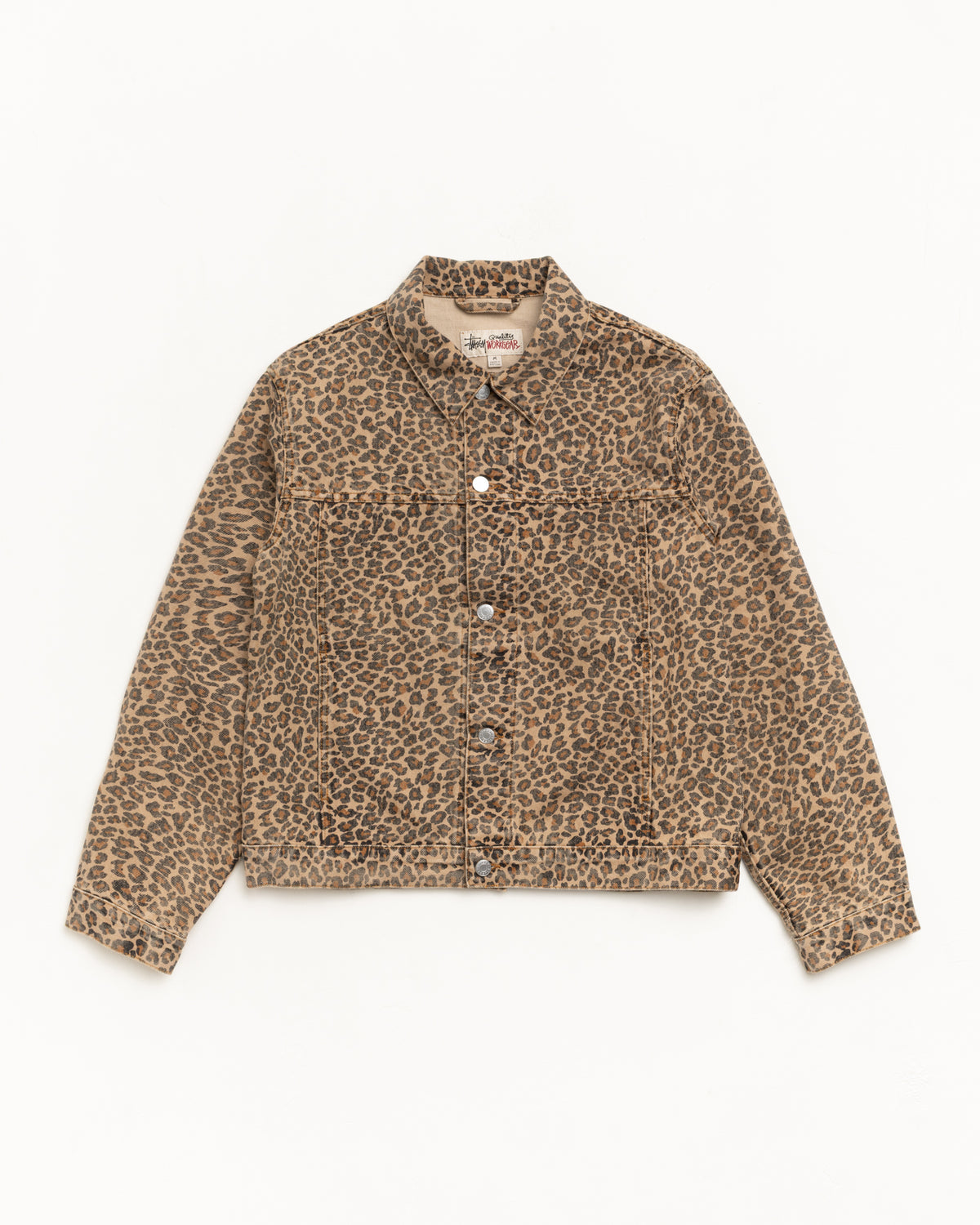 Trucker Jacket Denim – Leopard | Outerwear | Stüssy
