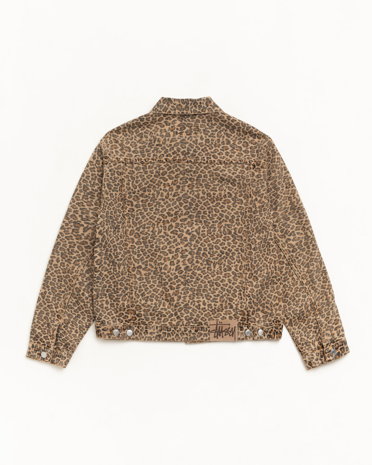 Trucker Jacket Denim – Leopard | Outerwear | Stüssy