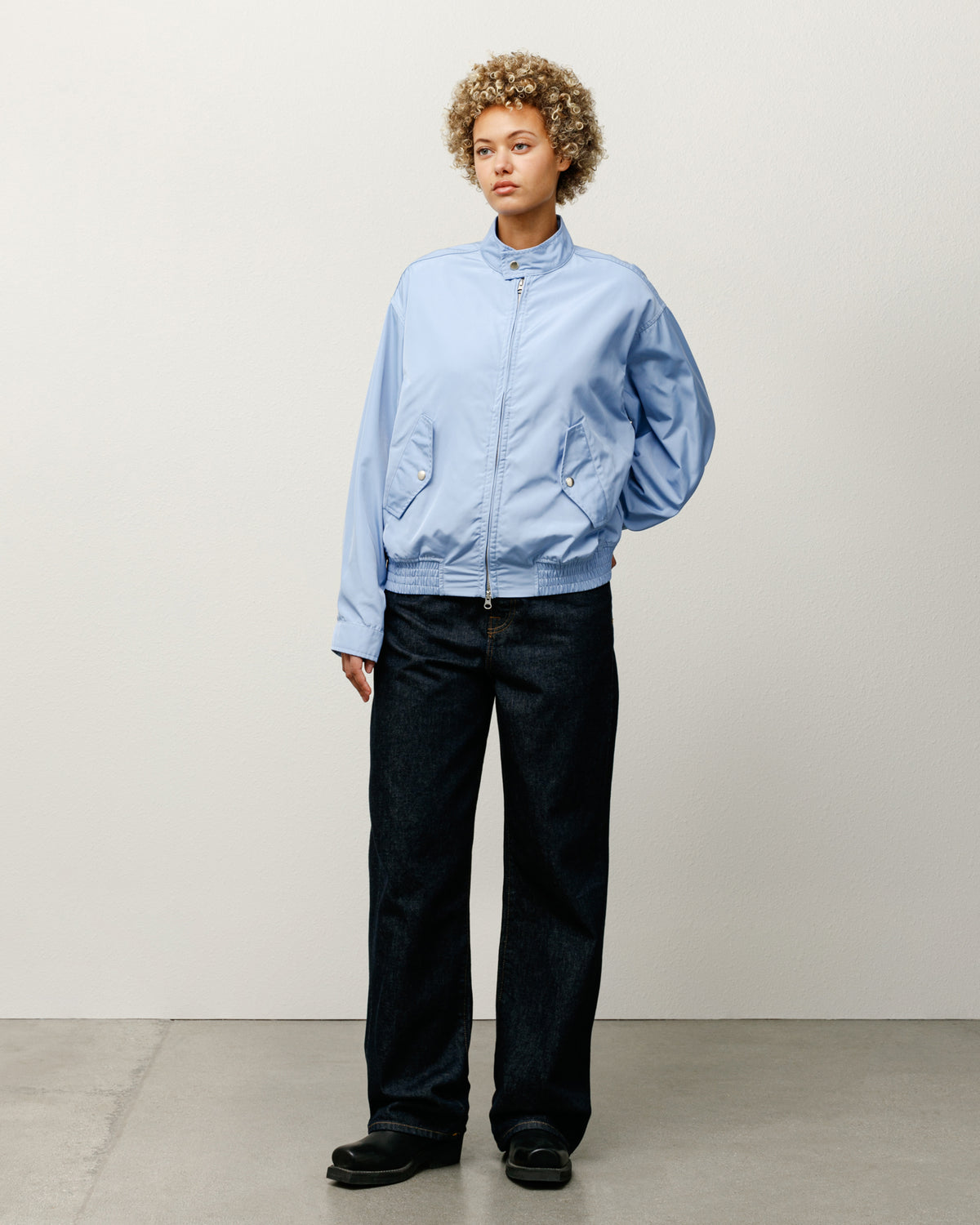 Surf Team Harrington Jacket in light blue – Stüssy