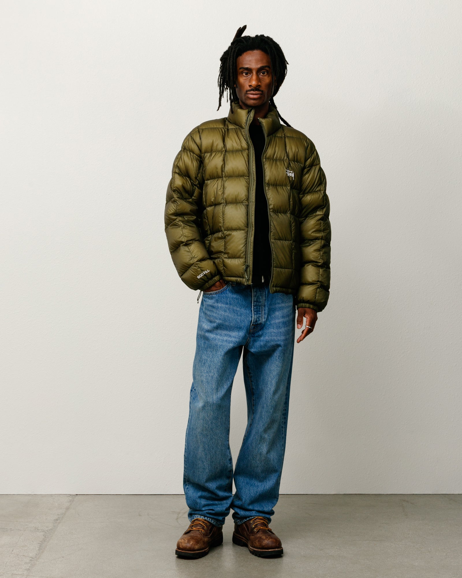 Stussy midweight puffer ダウン S Midweight Puffer – Lime | Outerwear | Stüssy