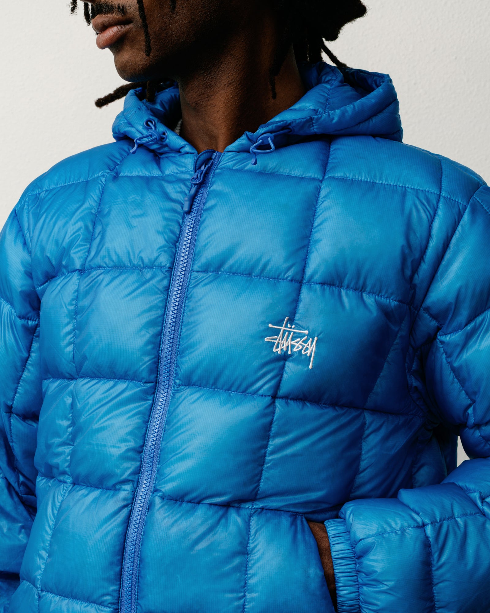 Midweight Hooded Puffer – Blue | Outerwear | Stüssy