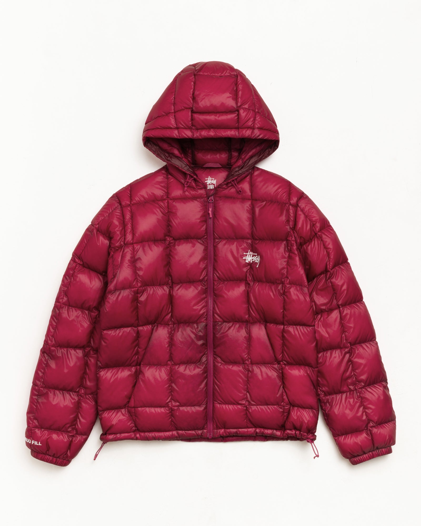 Midweight Hooded Puffer - Fuchsia | Outerwear | Stüssy