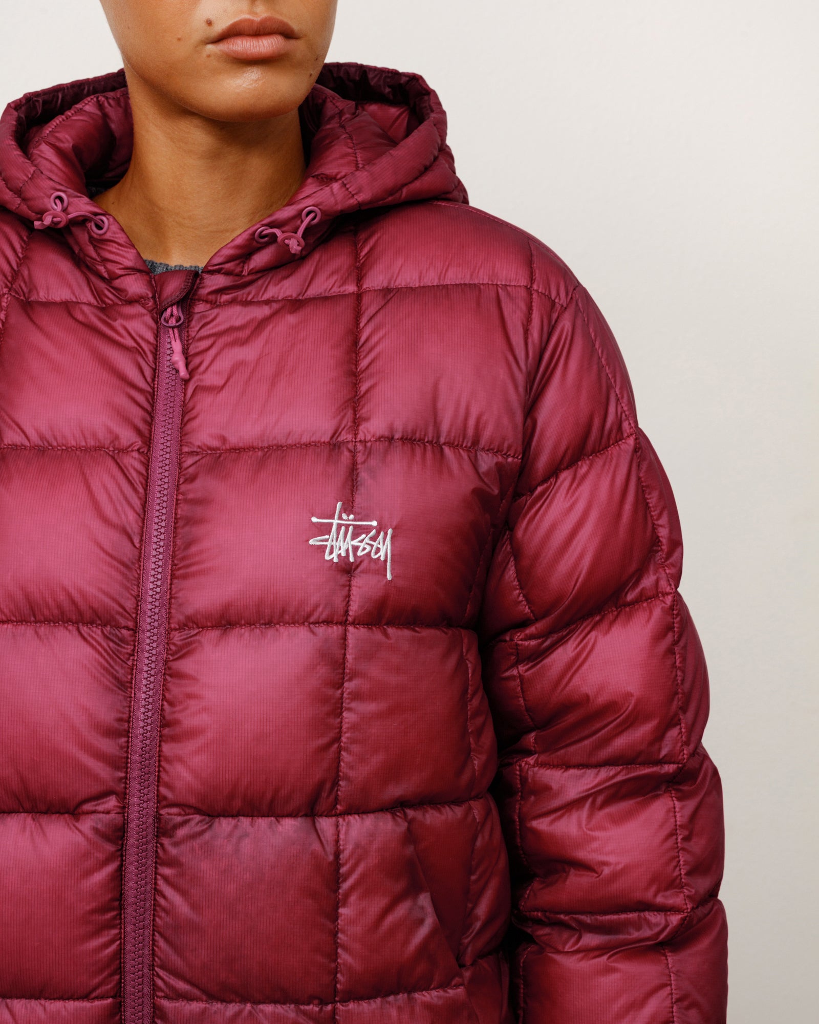 Midweight Hooded Puffer - Fuchsia | Outerwear | Stüssy