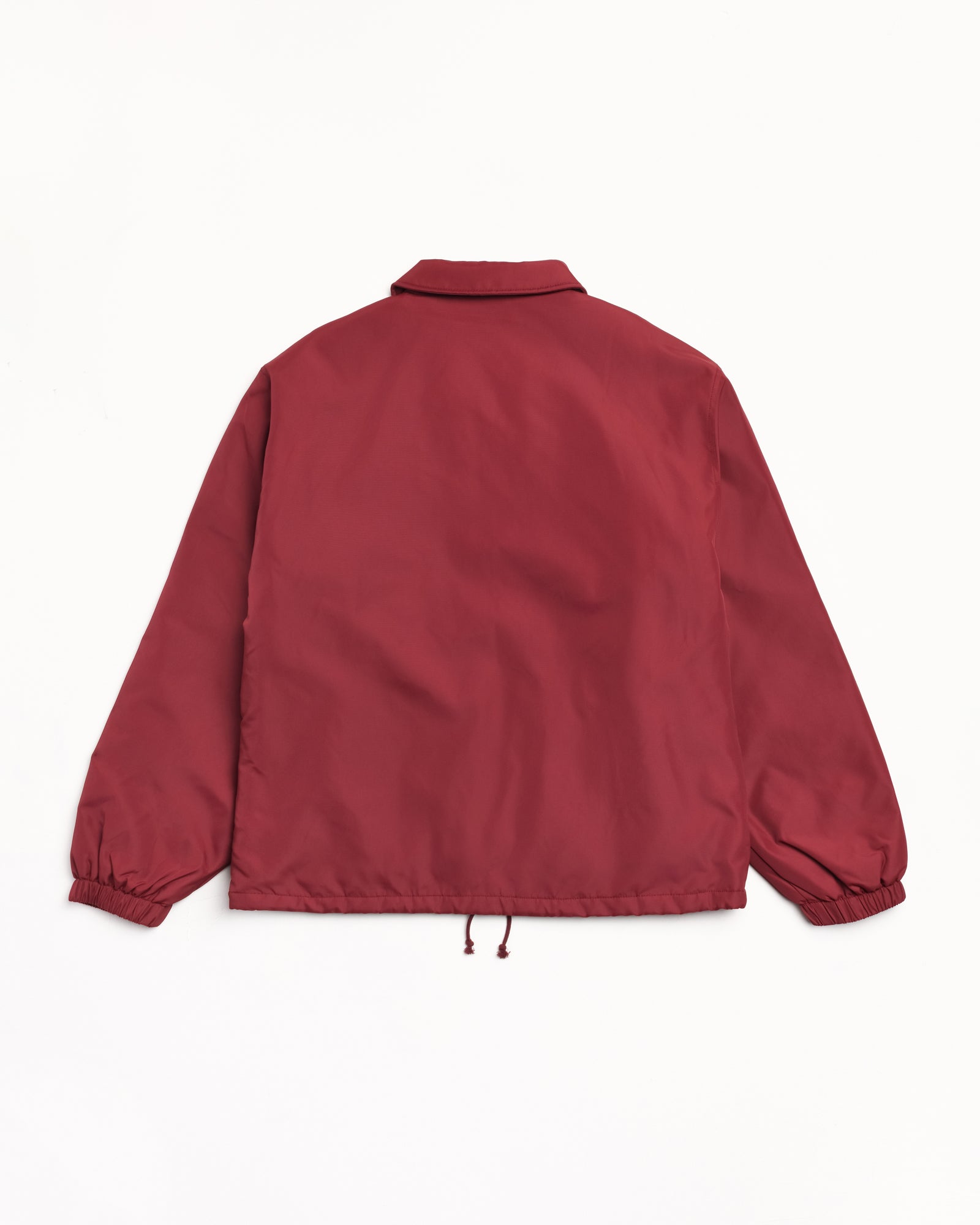 Coaches Jacket Mens Long Sleeve In Burgundy
