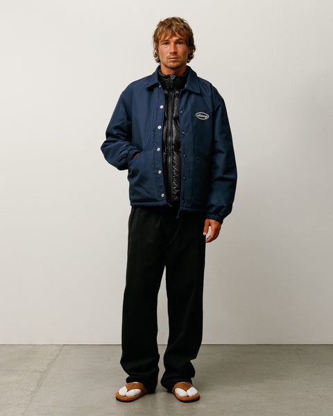 Coaches Jacket Mens Long Sleeve In Navy