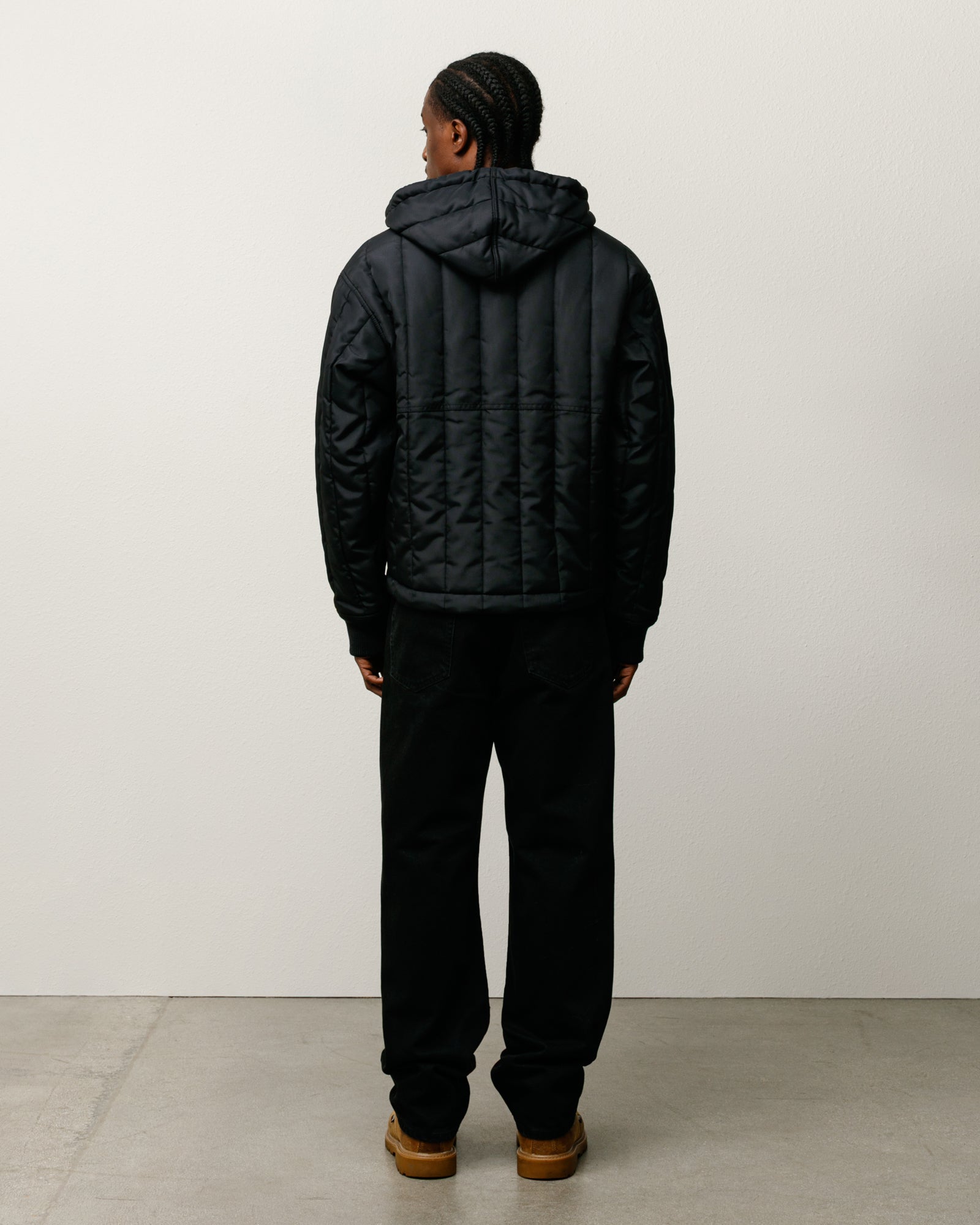 Quilted Nylon Work Jacket – Black | Outerwear | Stüssy
