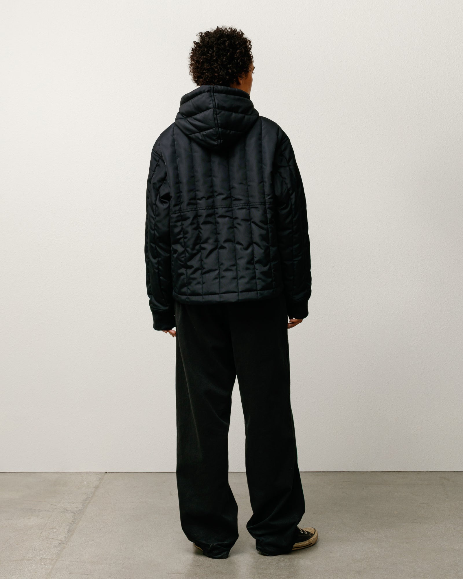 Quilted Nylon Work Jacket – Black | Outerwear | Stüssy