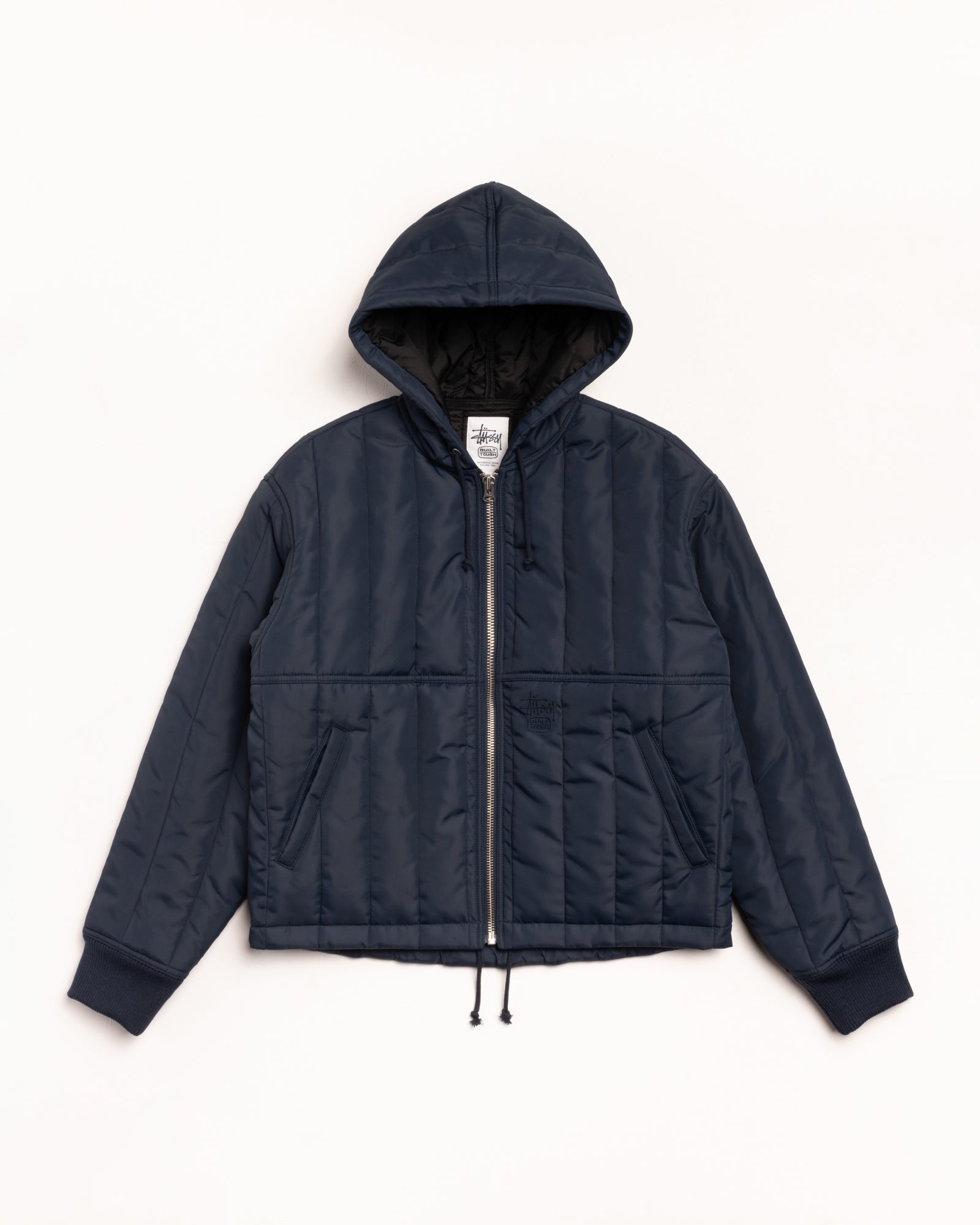Quilted Nylon Work Jacket – Navy | Outerwear | Stüssy