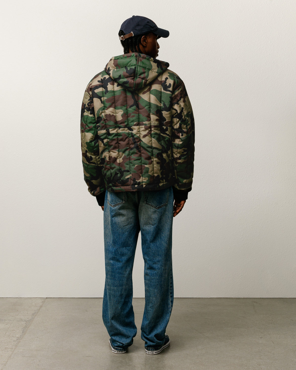 Quilted Nylon Work Jacket – Woodland Camo | Outerwear | Stüssy