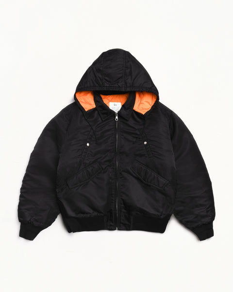 【STUSSY SP25】Stussy Flight Bomber Jacket Stussy Flight Bomber Jacket Black Men's - SS25 - US