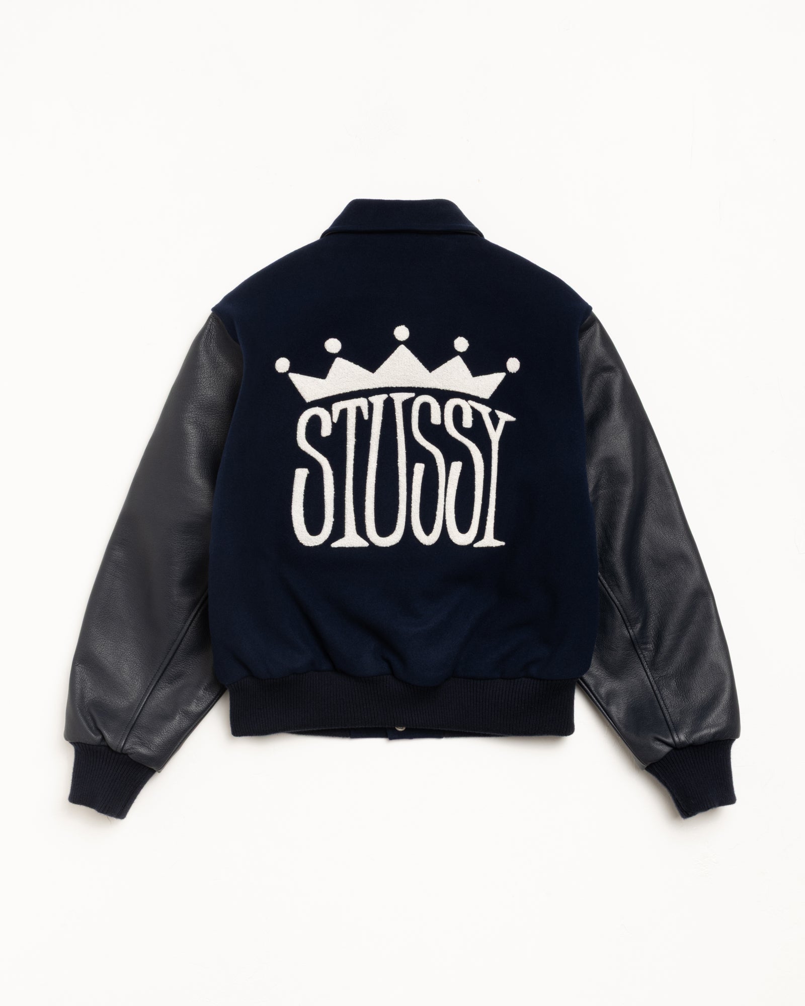 King Varsity Jacket – Navy | Outerwear | Stüssy