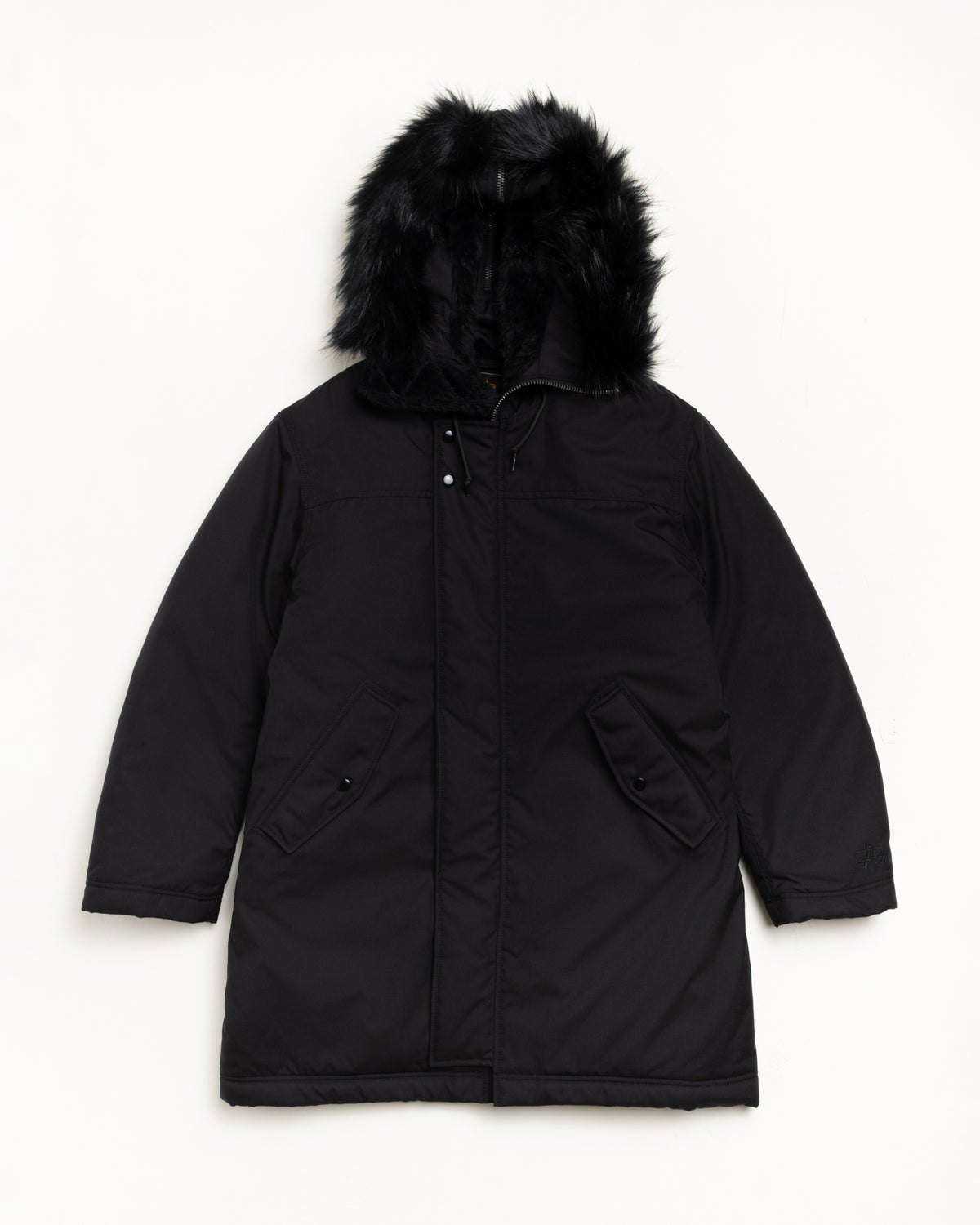 Stüssy Alpha Winter Parka – Black | Outerwear | Stüssy