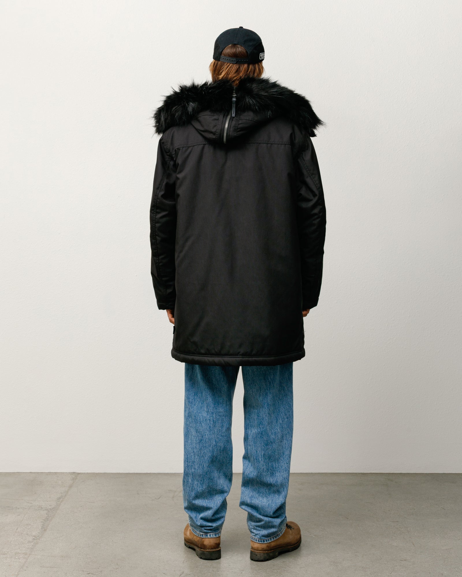 Stüssy Alpha Winter Parka – Black | Outerwear | Stüssy