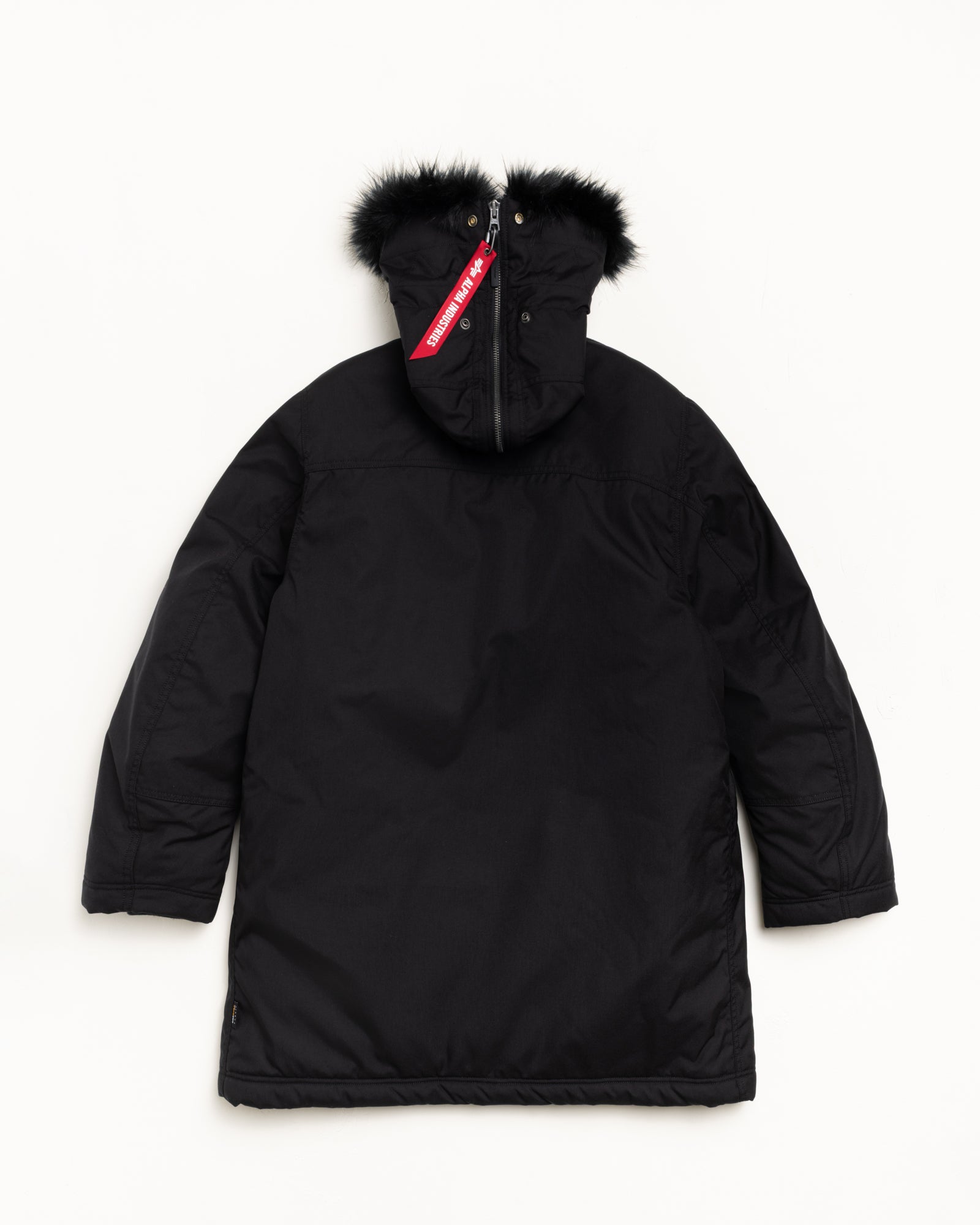 Stussy X Alpha Military Parka Mens Long Sleeve In Black