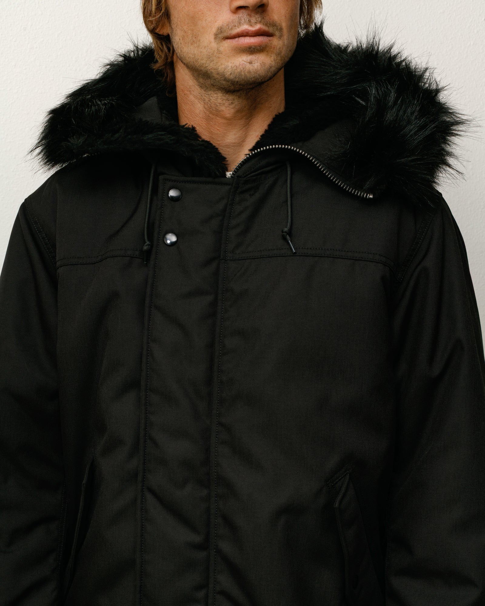 Stüssy Alpha Winter Parka – Black | Outerwear | Stüssy