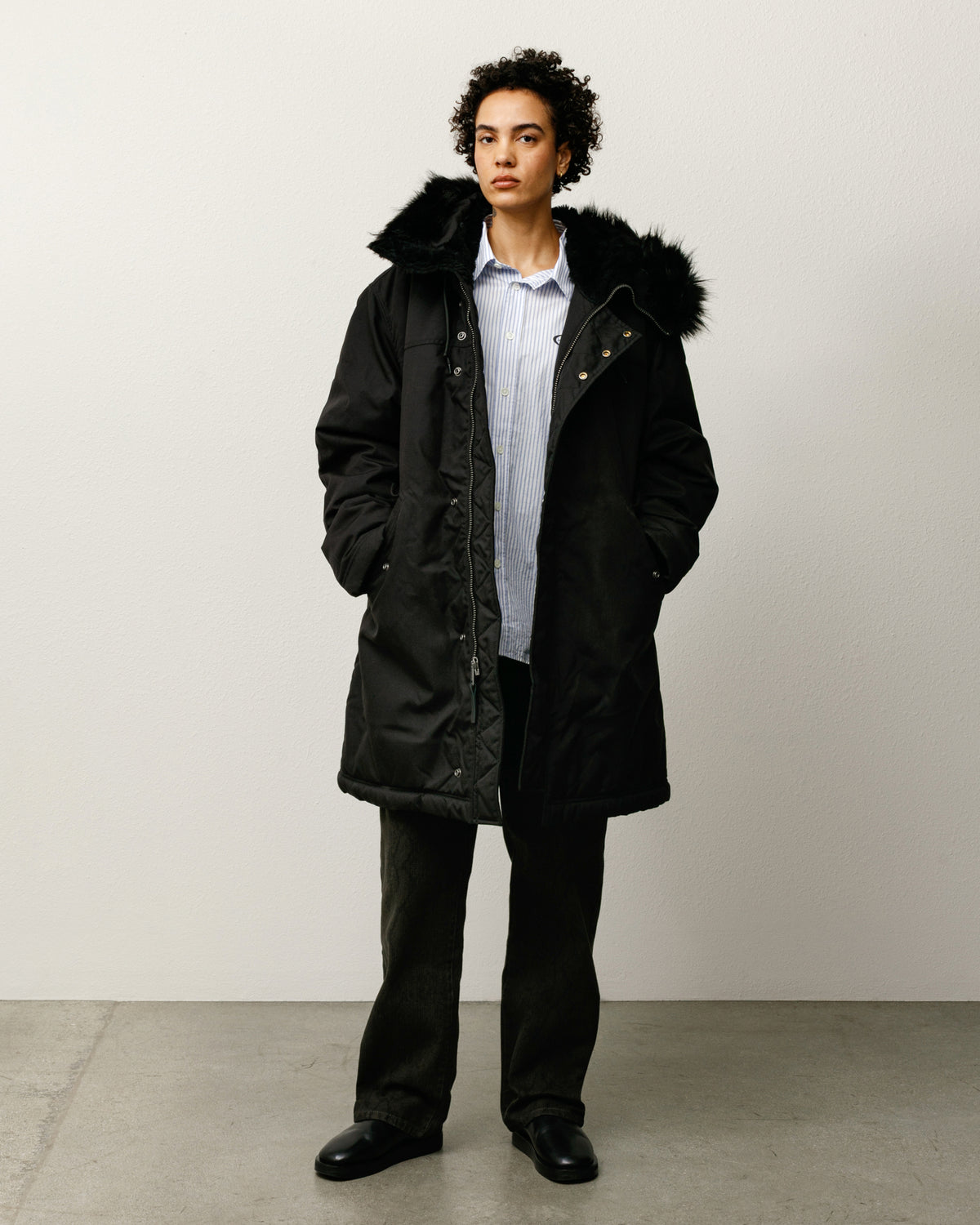 Stüssy Alpha Winter Parka – Black | Outerwear | Stüssy