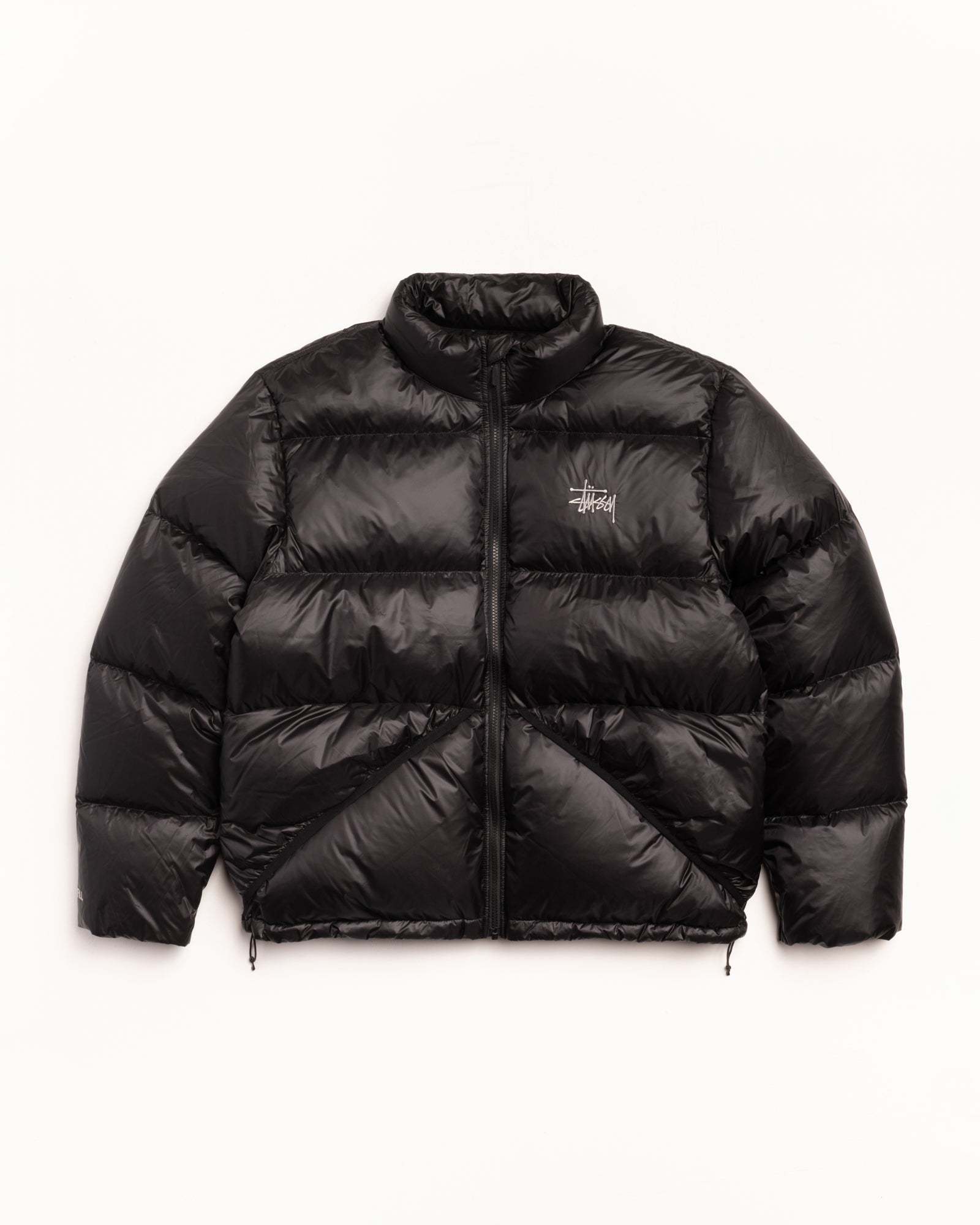 ジャケット・アウター 00s old stussy leather puffer jacket archive】Old Stussy leather Down jacket