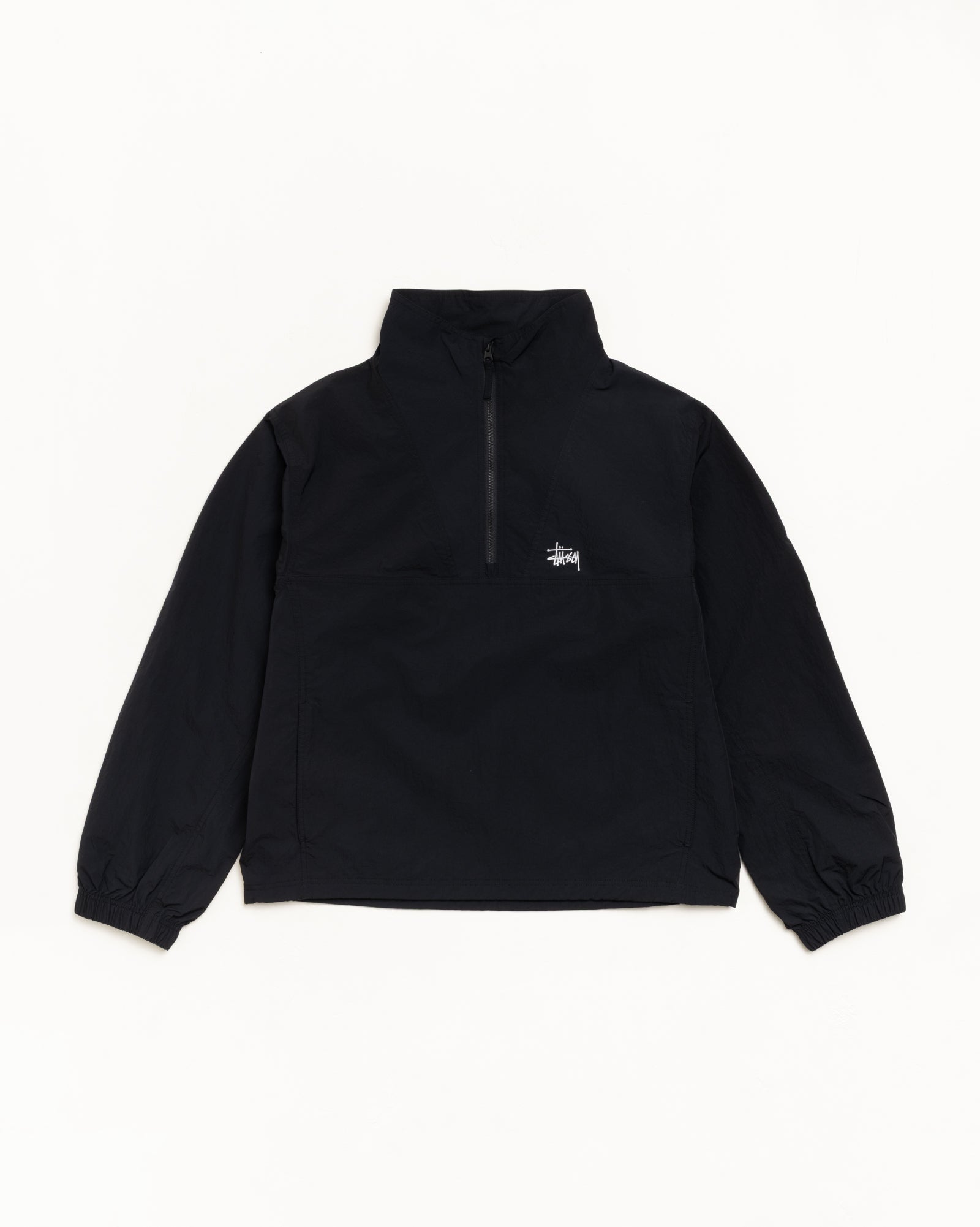 Warm Up Pullover – Black | Outerwear | Stüssy