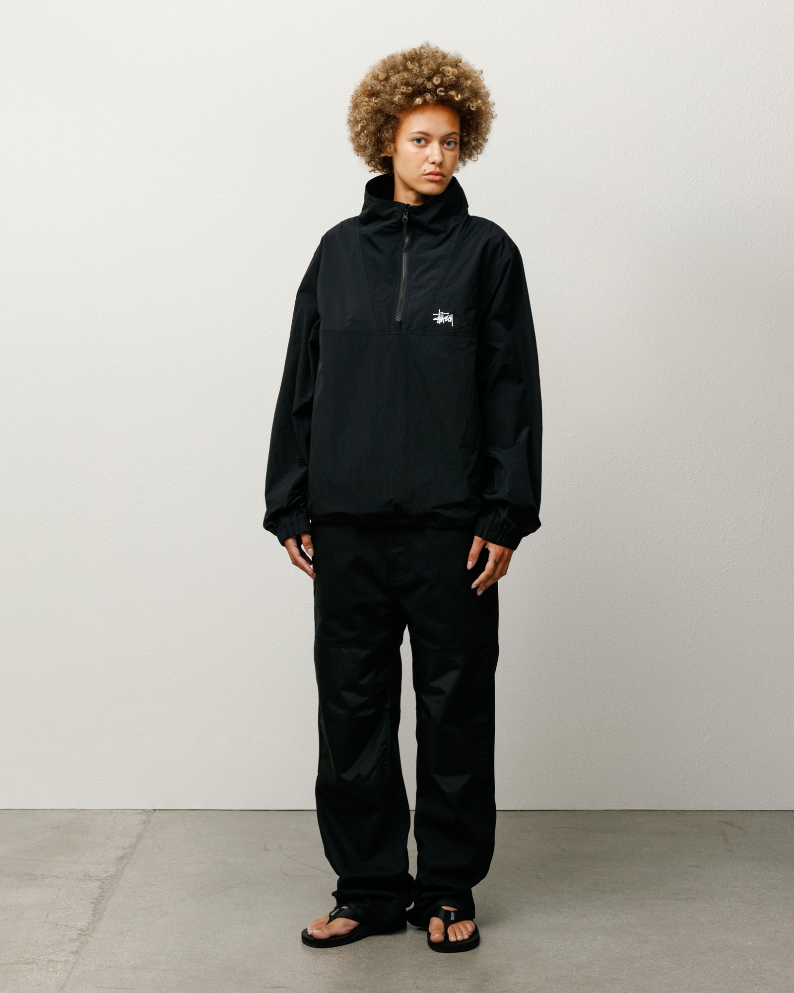 ジャケット・アウター Stussy WARM UP PULLOVER Warm Up Pullover – Black | Outerwear | Stüssy