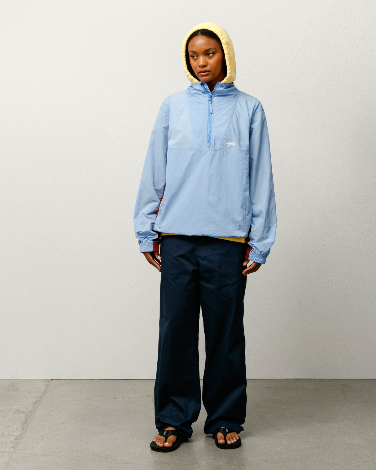 Warm Up Pullover – Blue | Outerwear | Stüssy