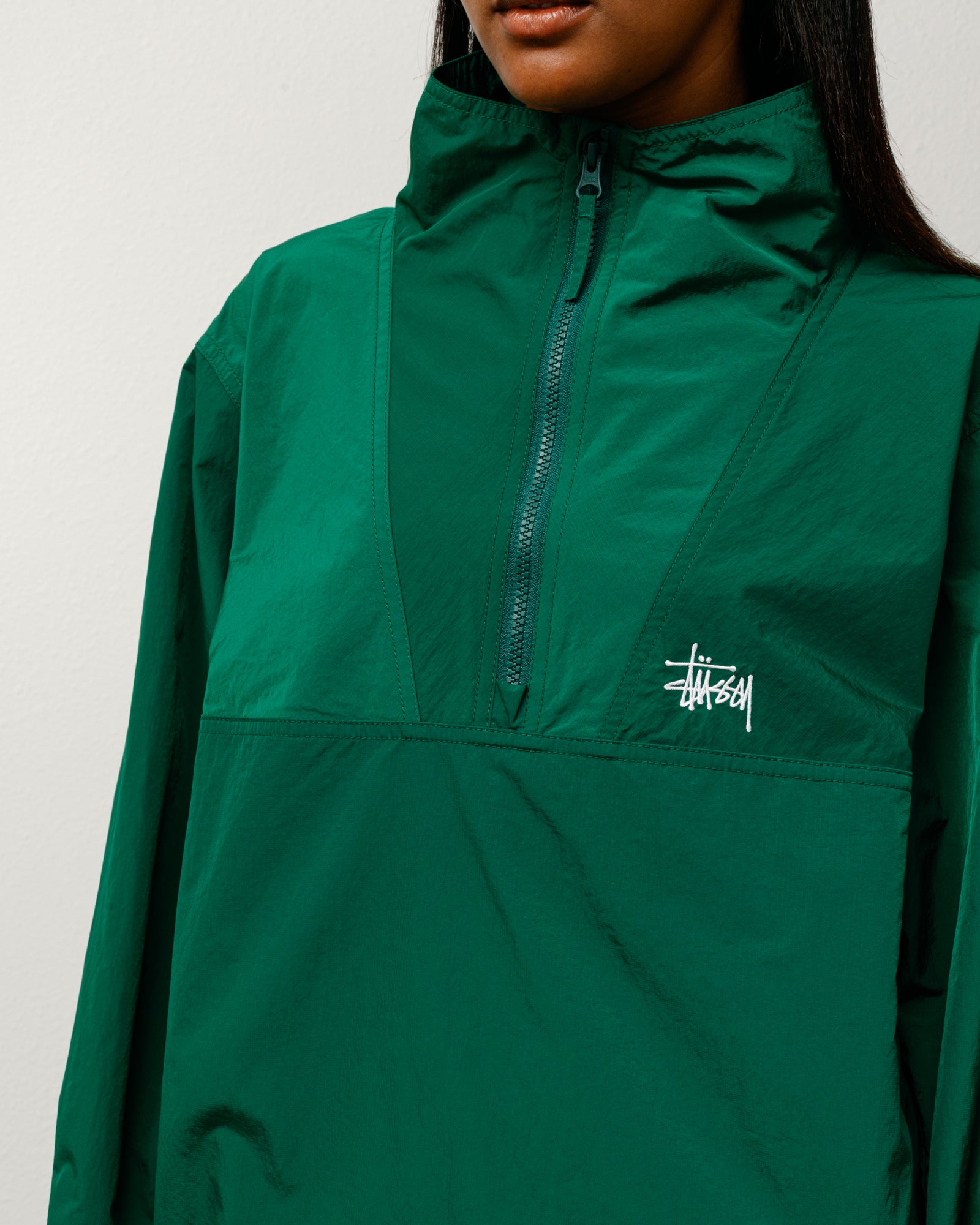 Warm Up Pullover – Green | Outerwear | Stüssy