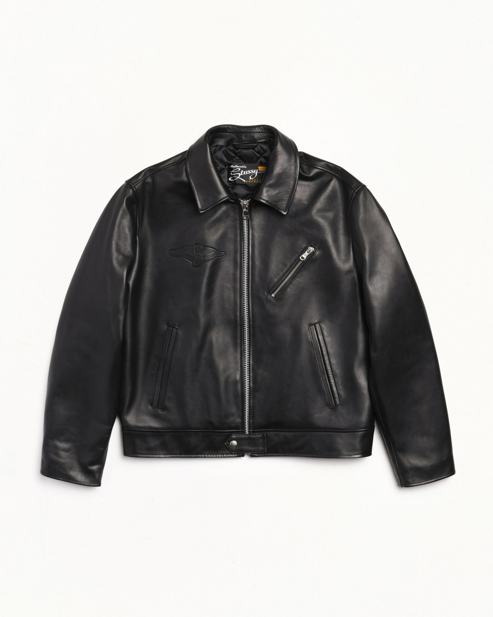 Biker Jacket Mens Long Sleeve In Black