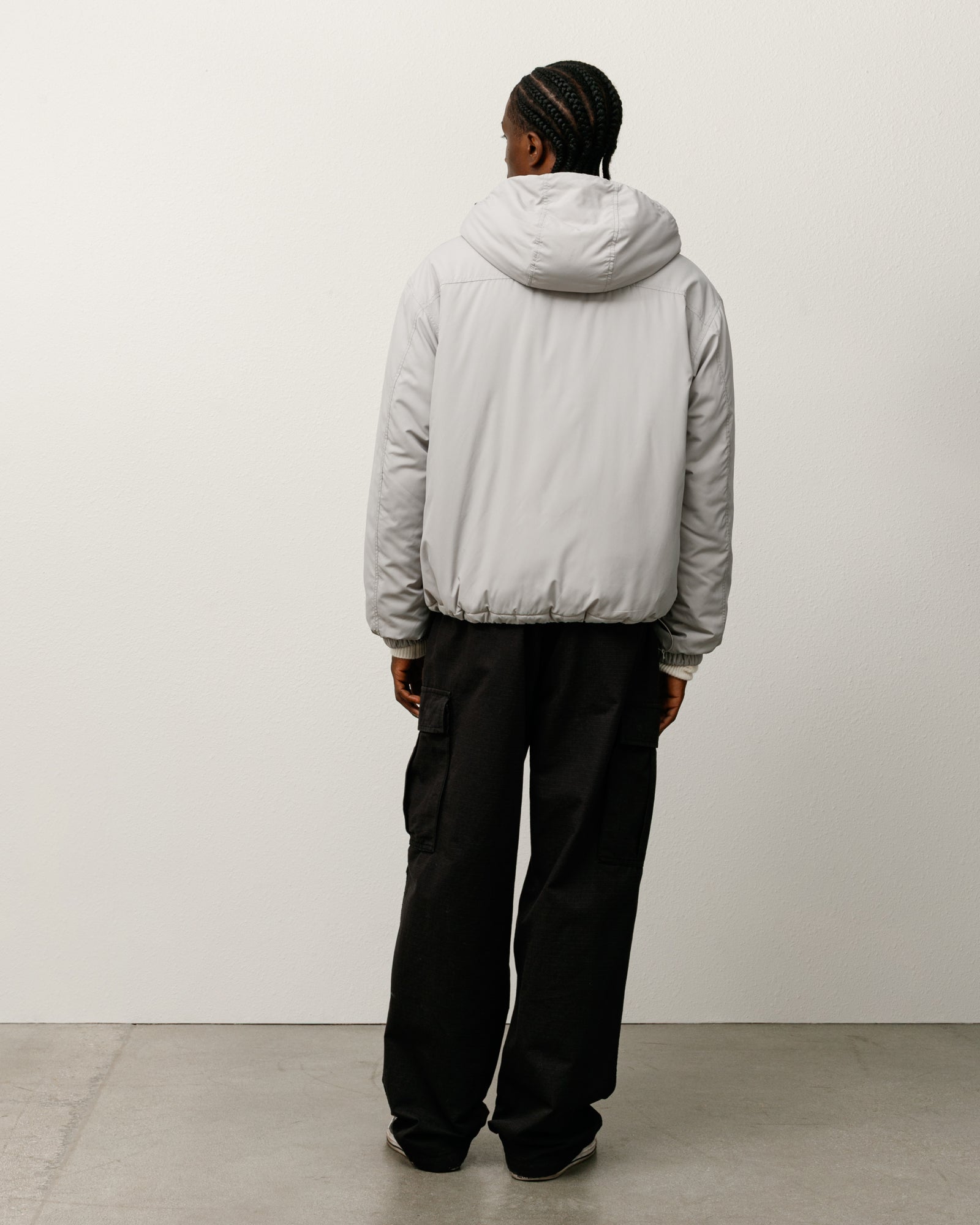 Insulated Hooded Jacket – Grey | Outerwear | Stüssy