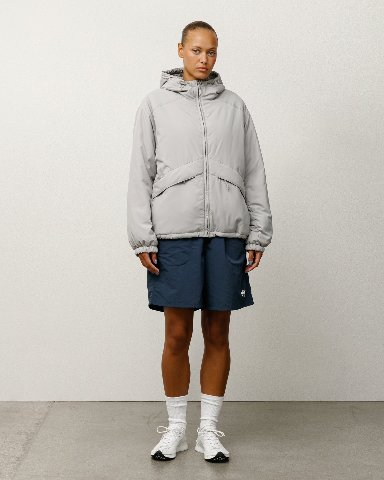 Insulated Hooded Jacket – Grey | Outerwear | Stüssy