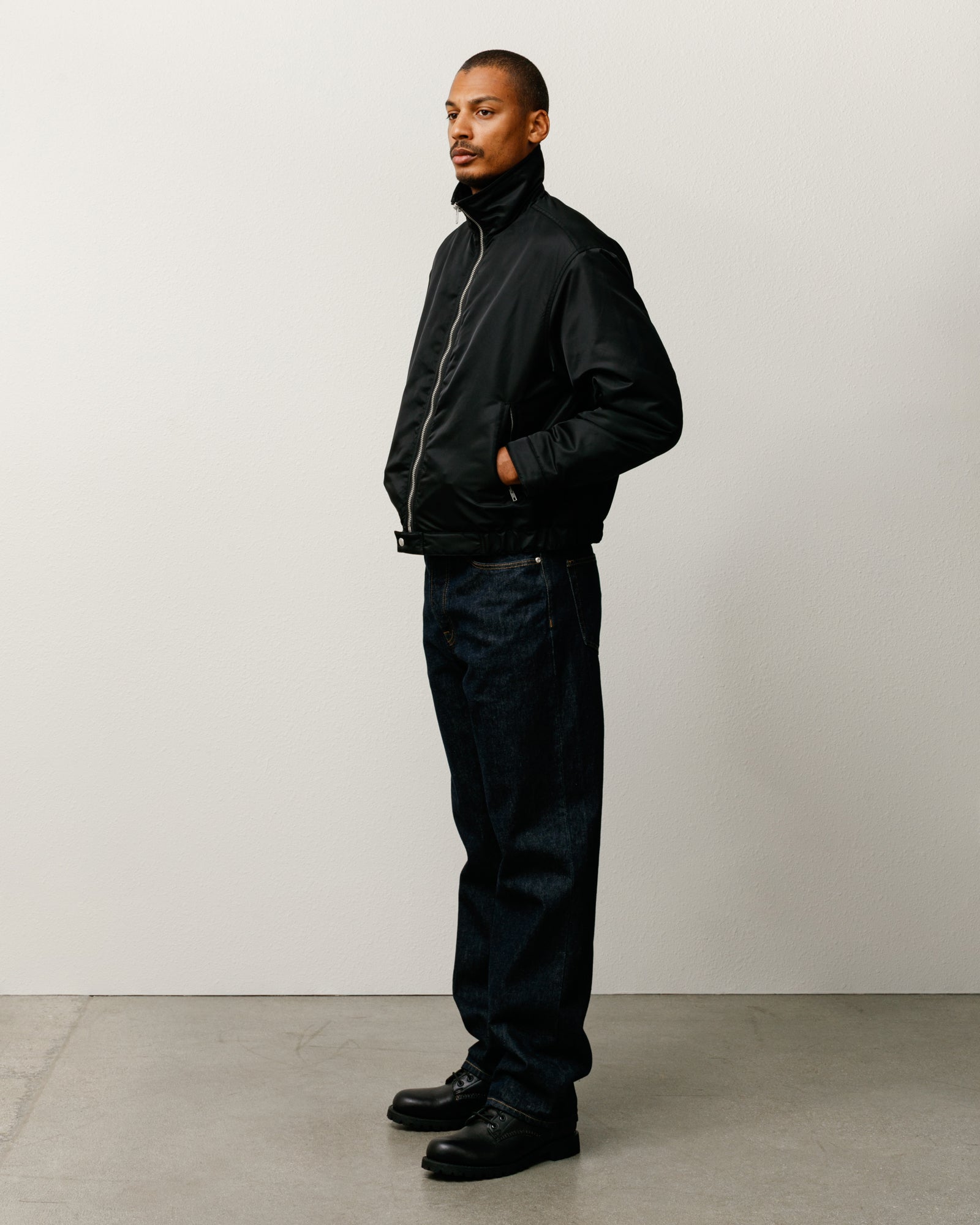 STUSSY / ブルゾン/M/ポリエステル/BLK// Pile Lined Zip Jacket – Black | Outerwear | Stüssy