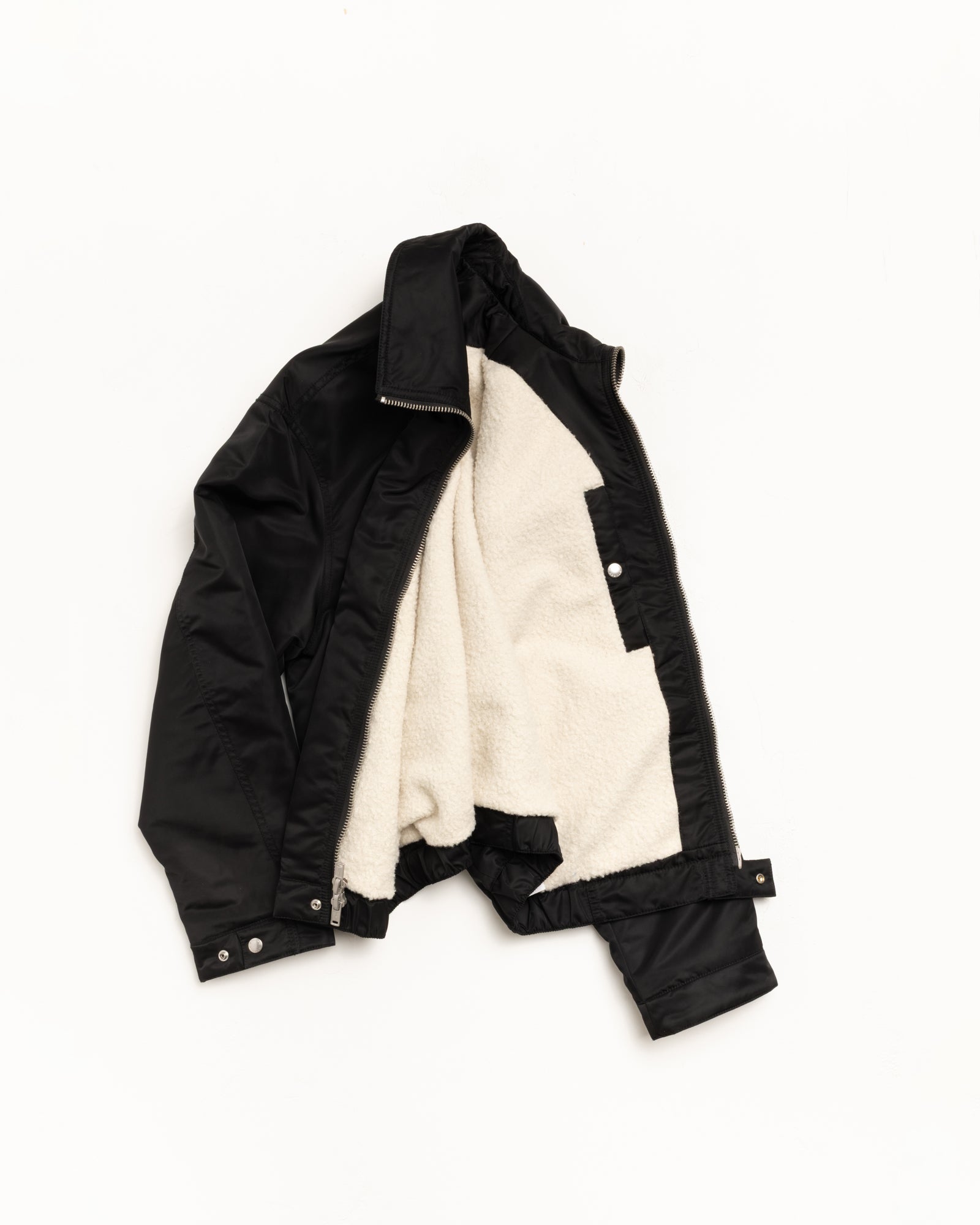 Pile Lined Zip Jacket – Black | Outerwear | Stüssy