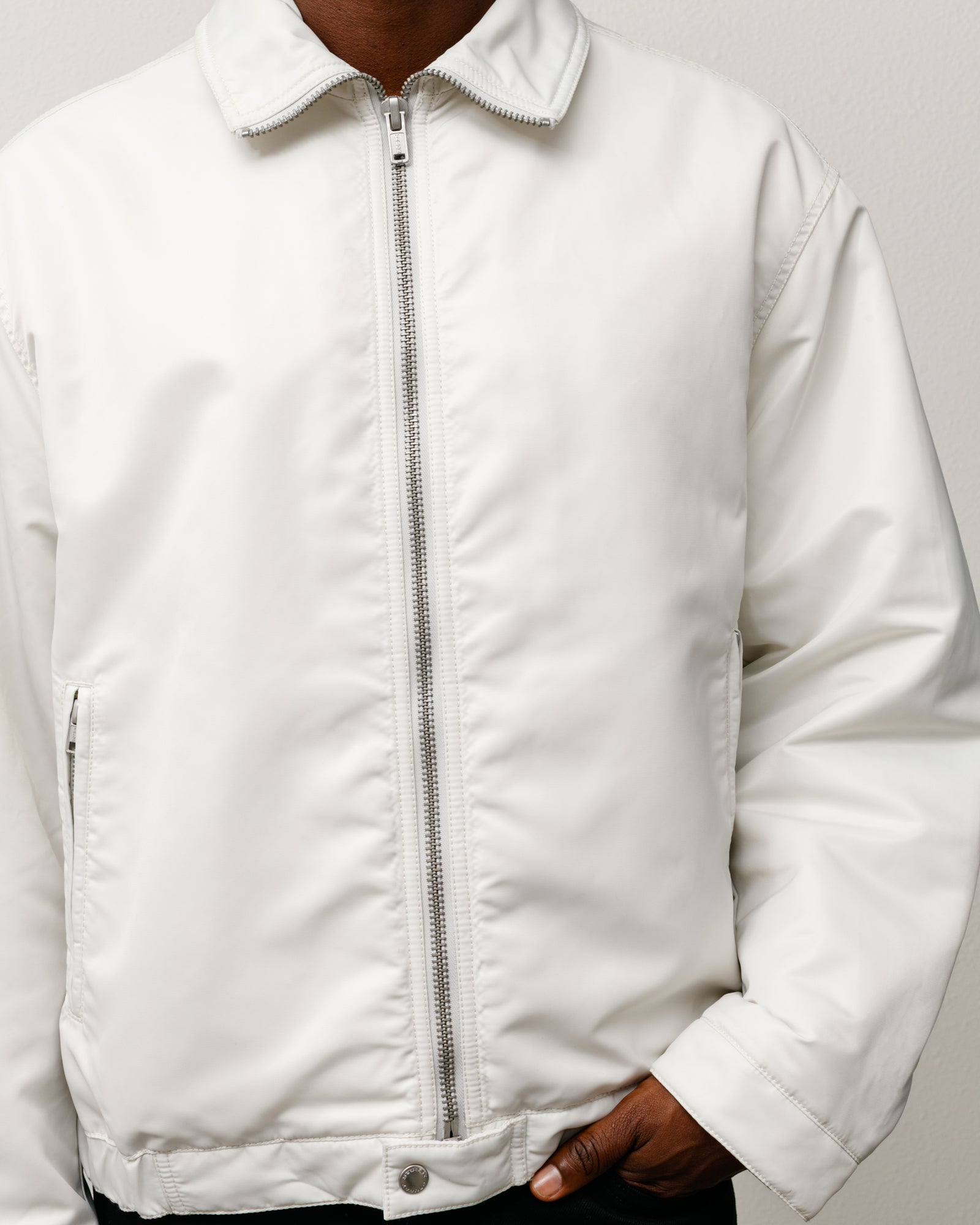 Pile Lined Zip Jacket – Bone | Outerwear | Stüssy