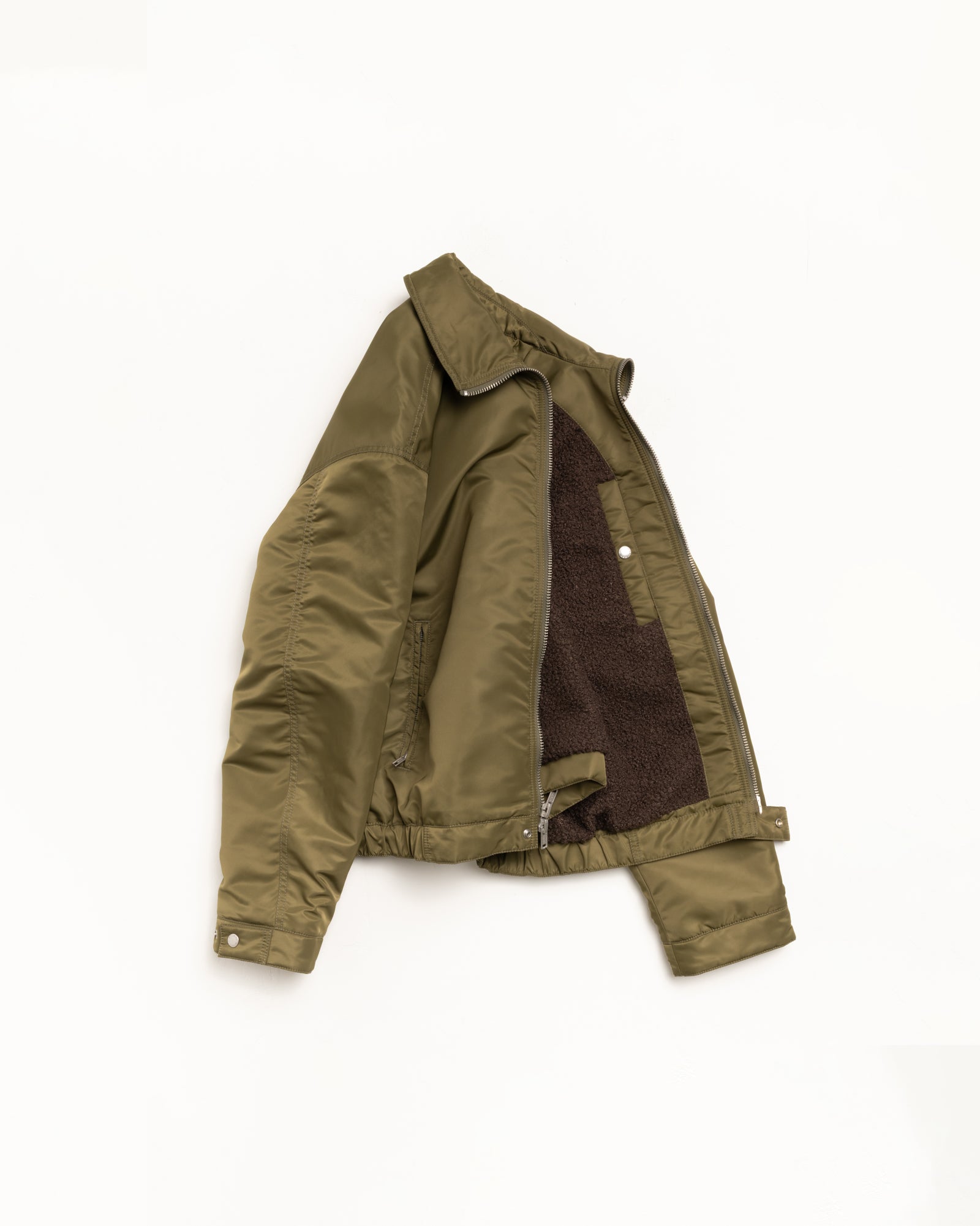 Pile Lined Zip Jacket – Olive | Outerwear | Stüssy