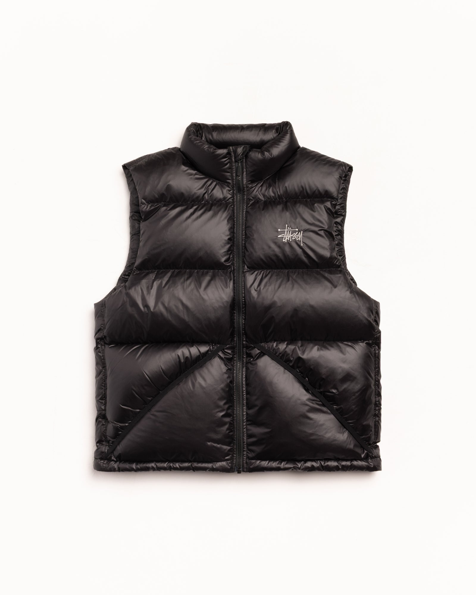 STÜSSY ブラック ダウンベスト Micro Ripstop Down Vest – Black | Outerwear | Stüssy