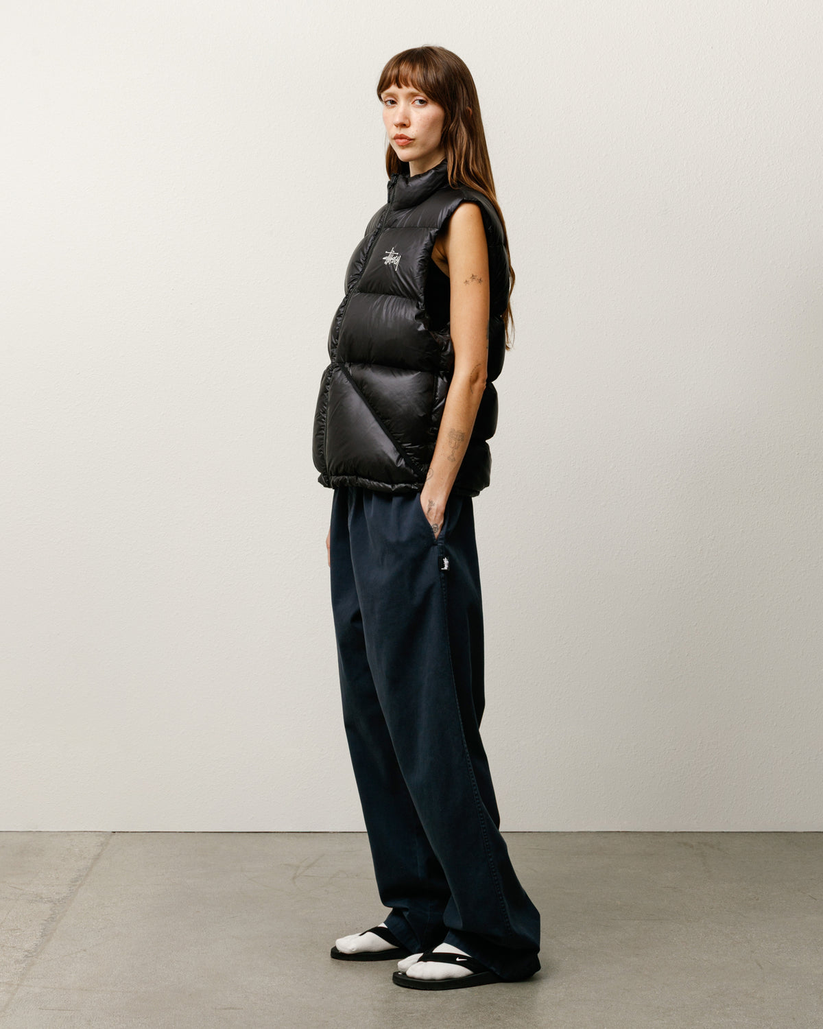 Micro Ripstop Down Vest – Black | Outerwear | Stüssy