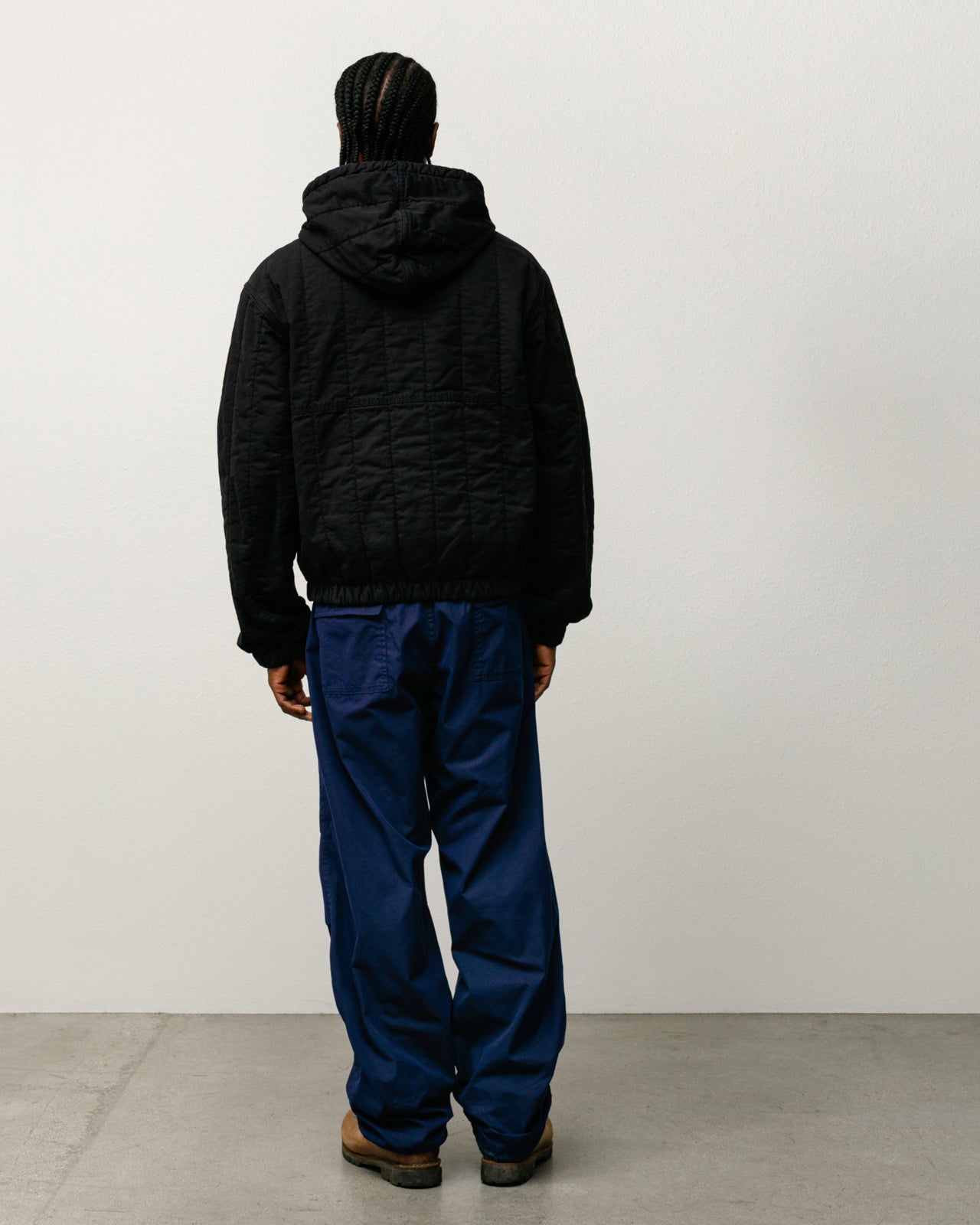 Quilted Canvas Work Jacket – Black | Outerwear | Stüssy