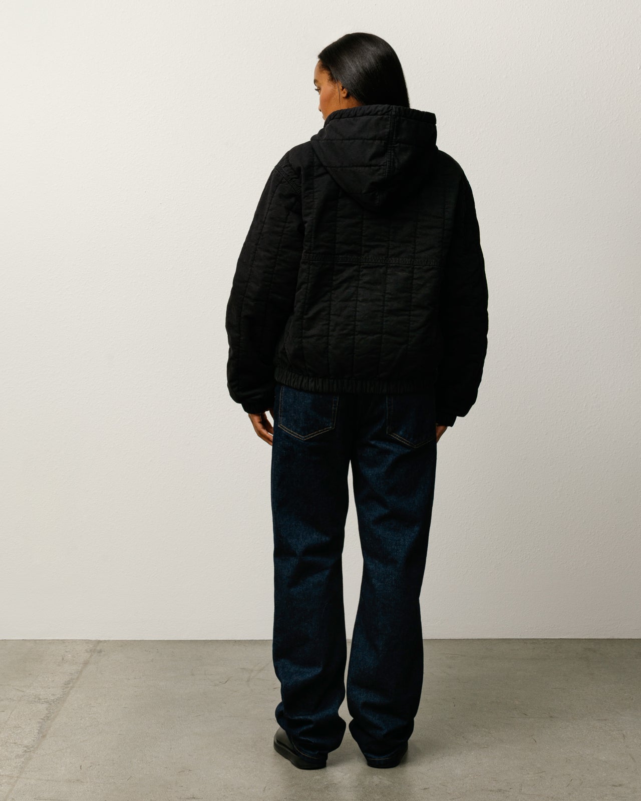Quilted Canvas Work Jacket – Black | Outerwear | Stüssy