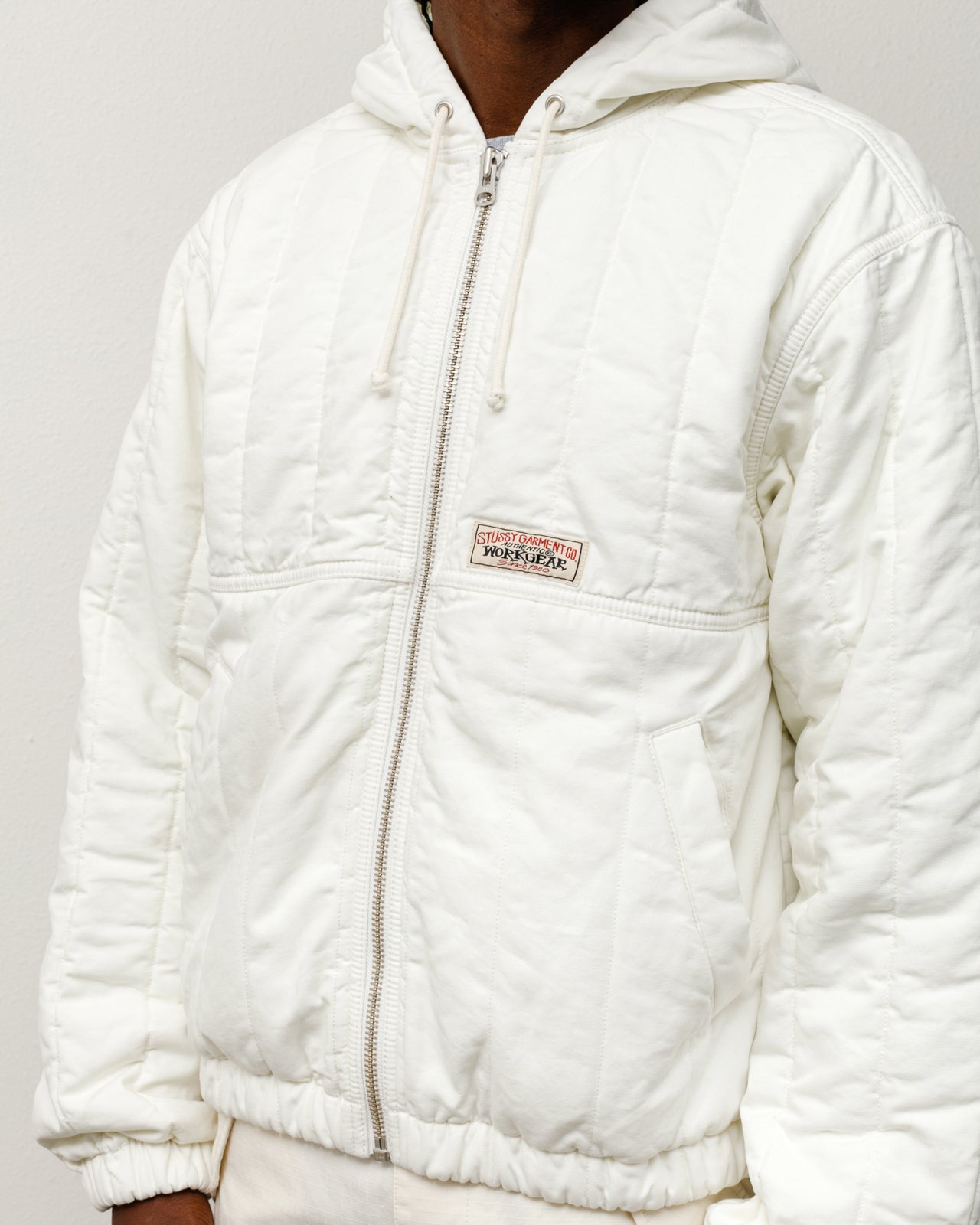 Quilted Canvas Work Jacket – Bone | Outerwear | Stüssy