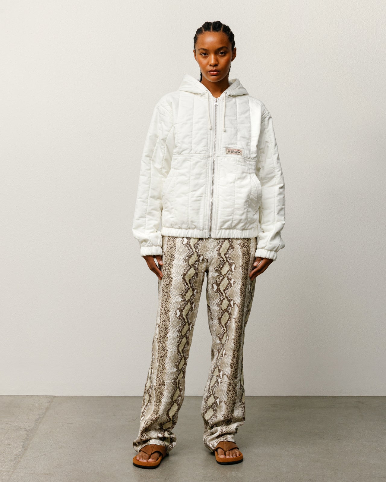 Quilted Canvas Work Jacket – Bone | Outerwear | Stüssy