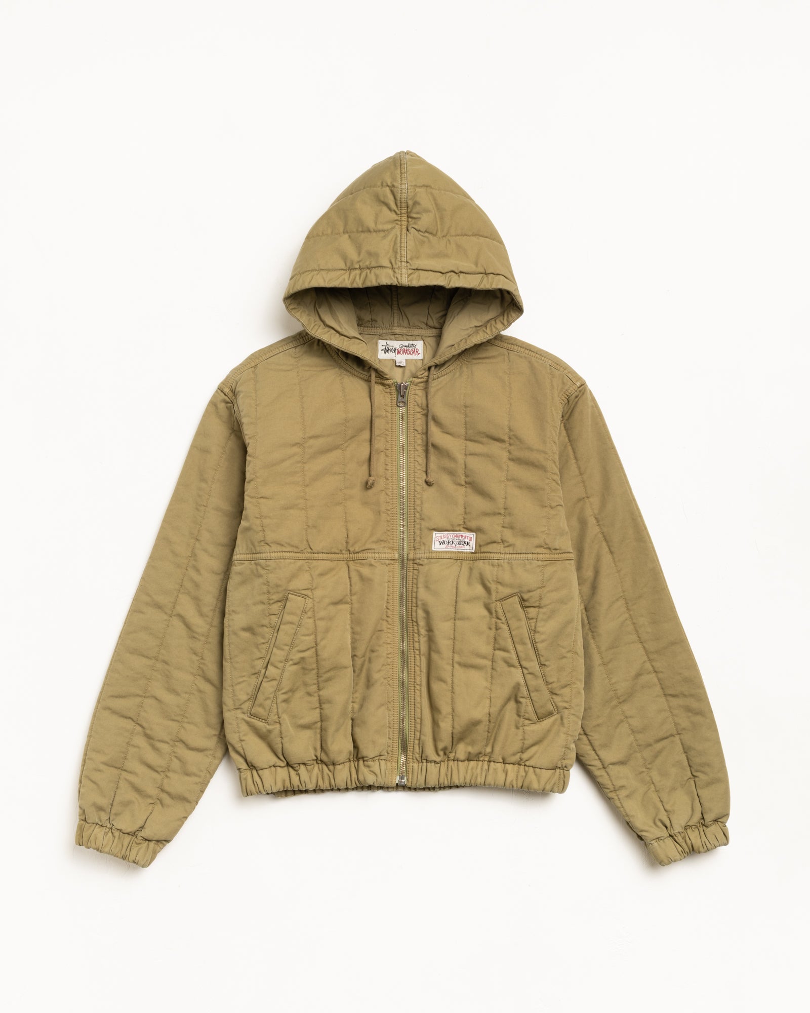 Quilted Canvas Work Jacket – Olive | Outerwear | Stüssy
