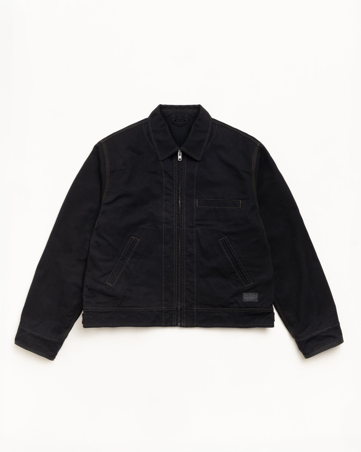 Work Jacket Collared – Black | Outerwear | Stüssy