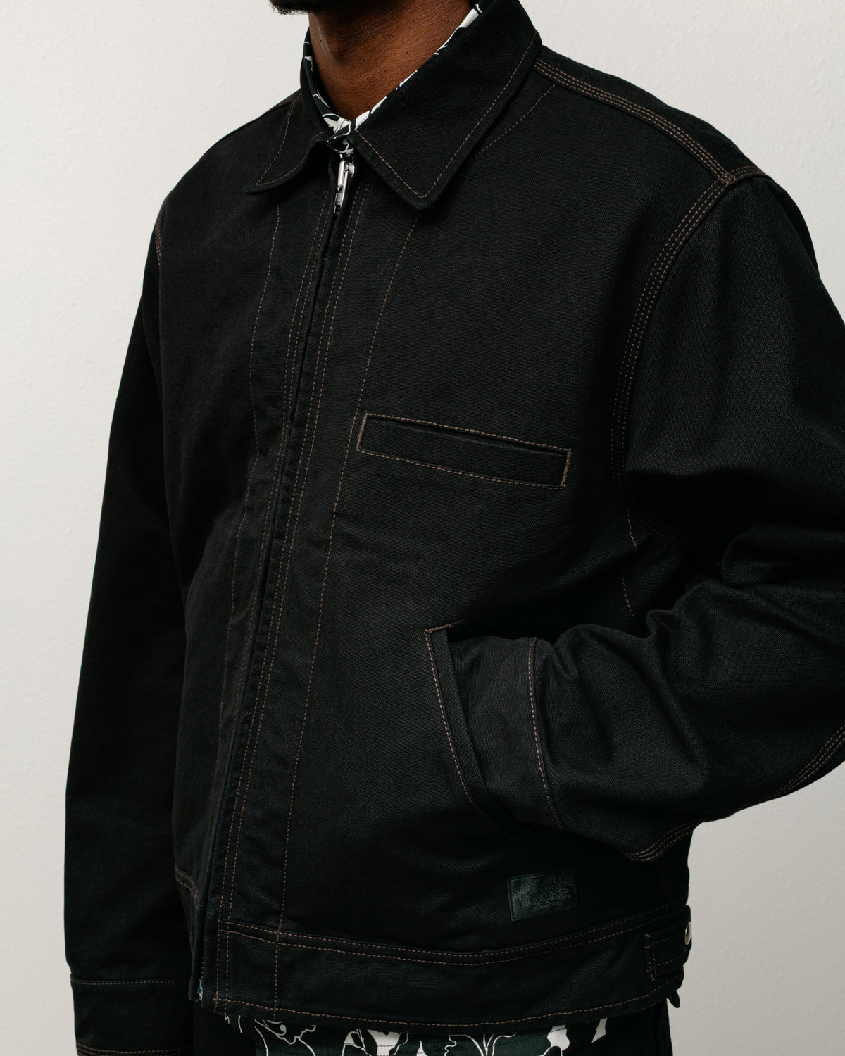 Work Jacket Collared – Black | Outerwear | Stüssy