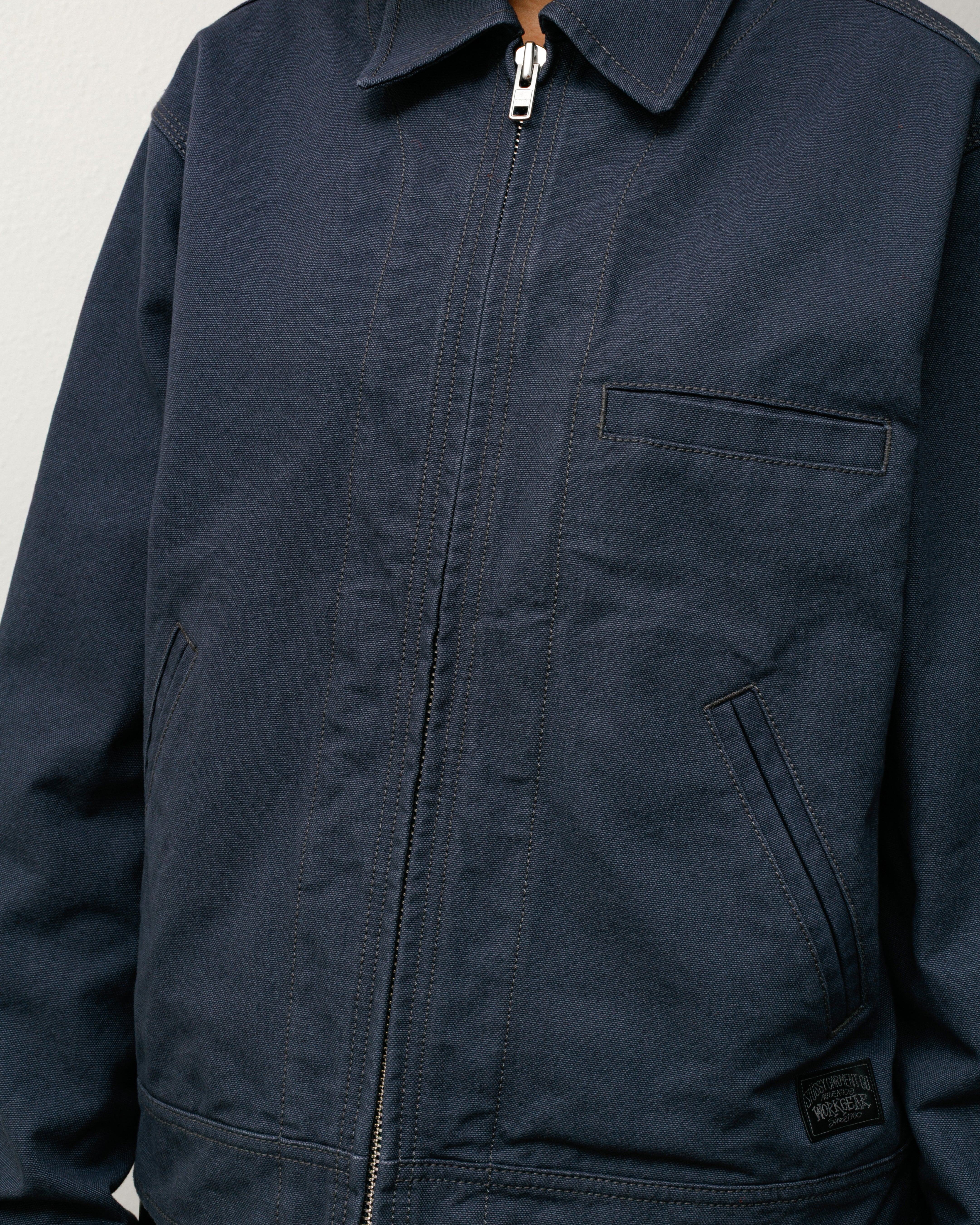 Work Jacket Collared – Blue | Outerwear | Stüssy