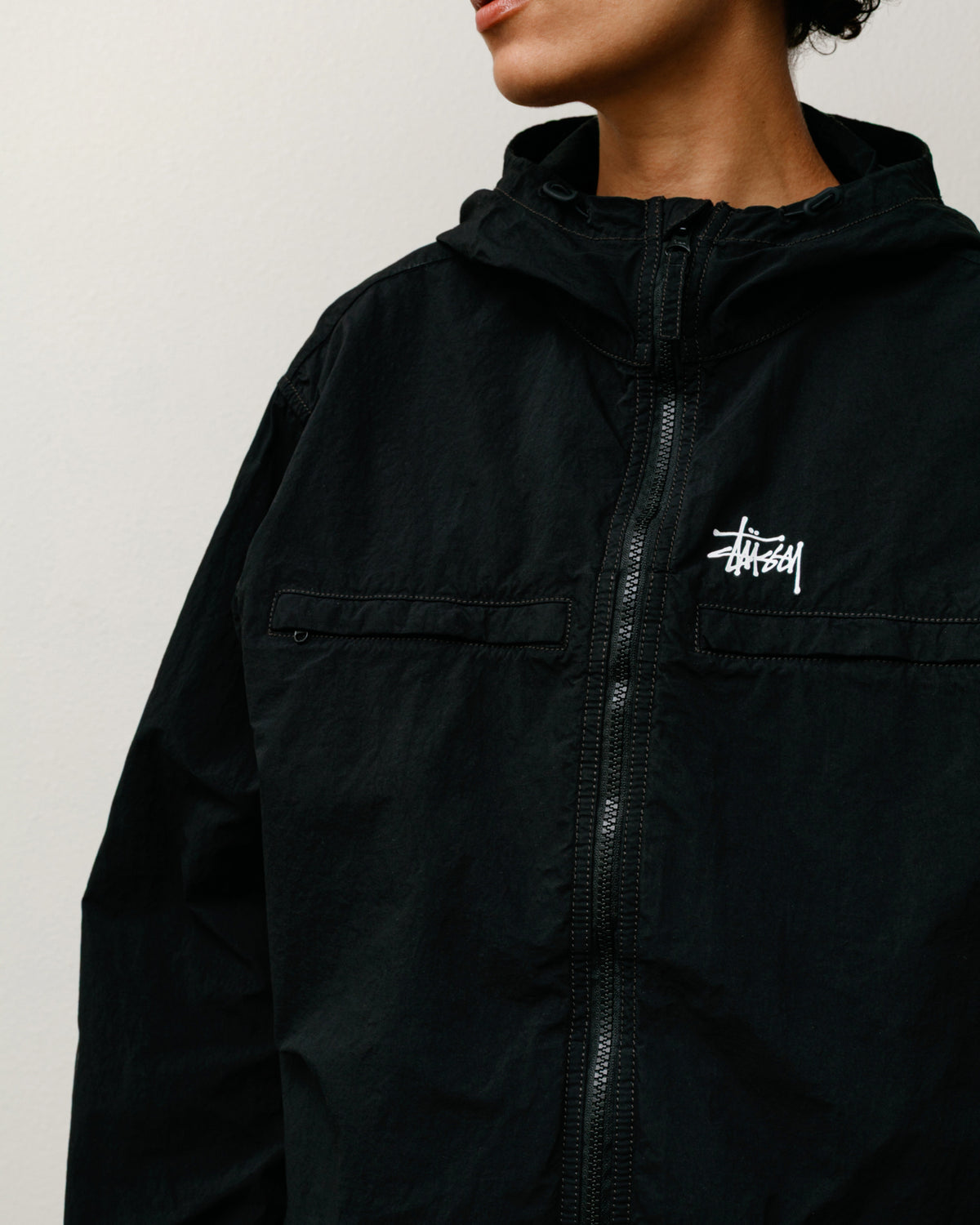 Lightweight Hooded Jacket – Black | Outerwear | Stüssy