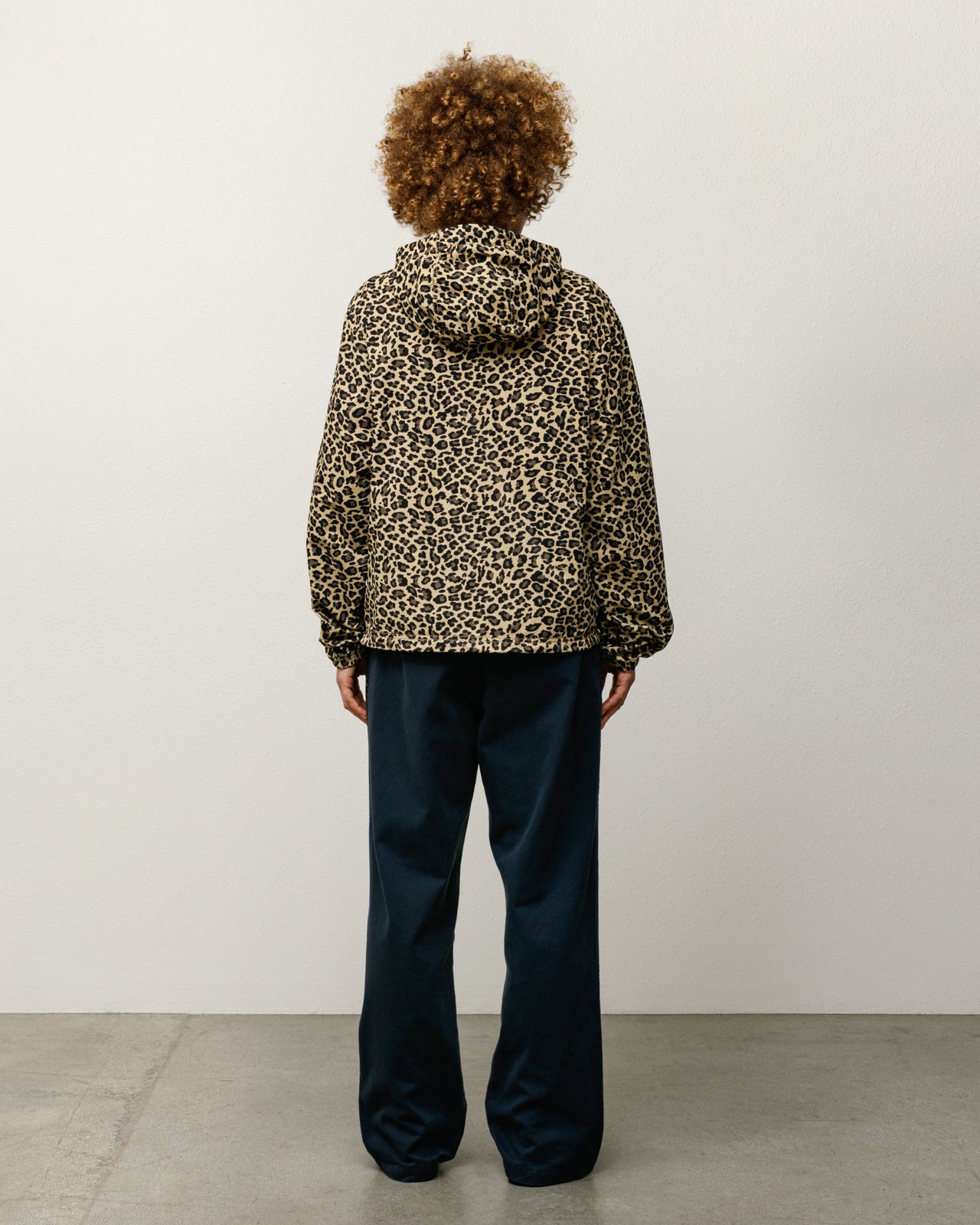 Lightweight Hooded Jacket Mens Long Sleeve In Cheetah
